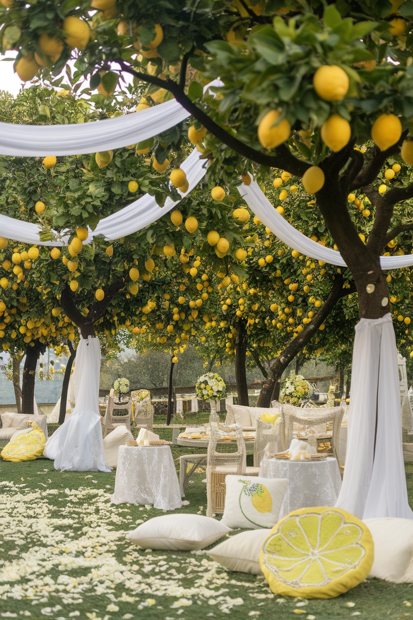 Plan the Perfect Italian Lemon-Themed Wedding: Decor, Food, Drink ...