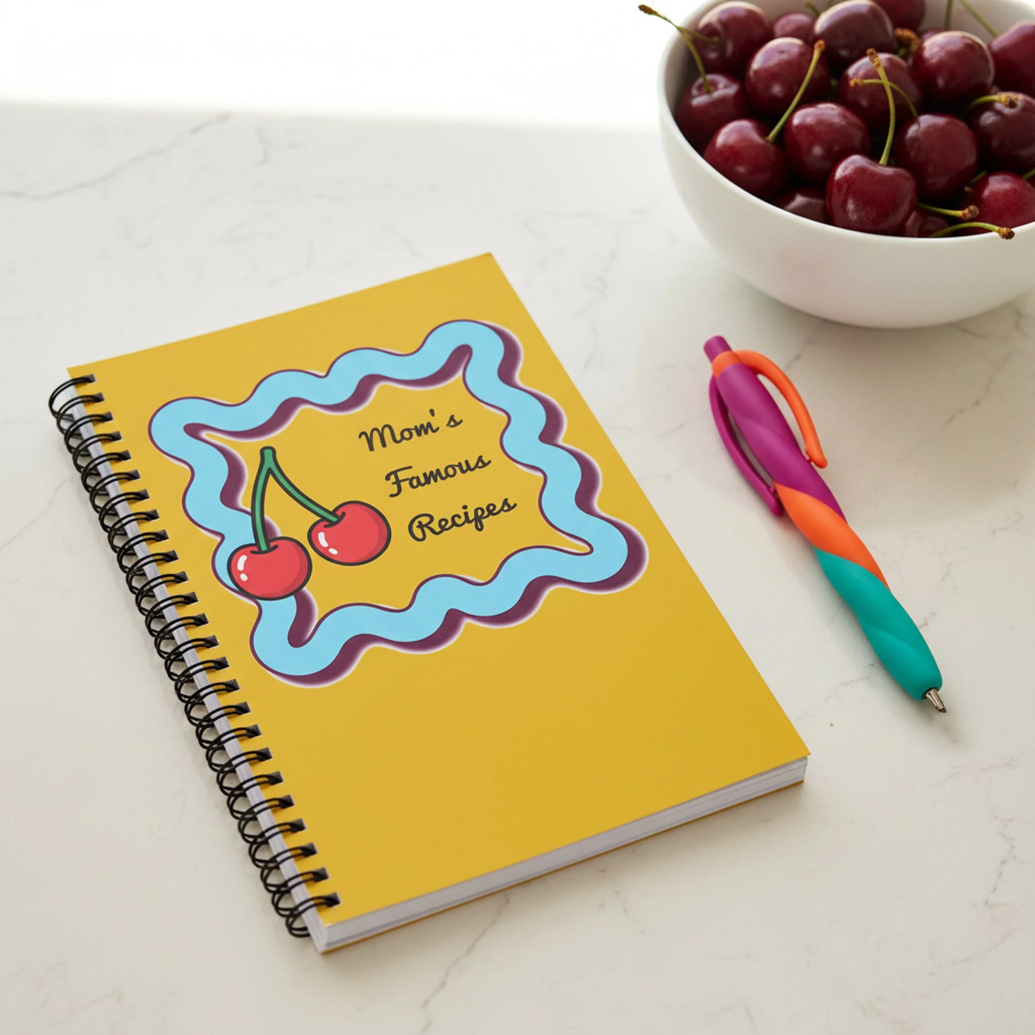 Retro Kitsch 70s Cherry Moms Famous Recipes Book.jpg