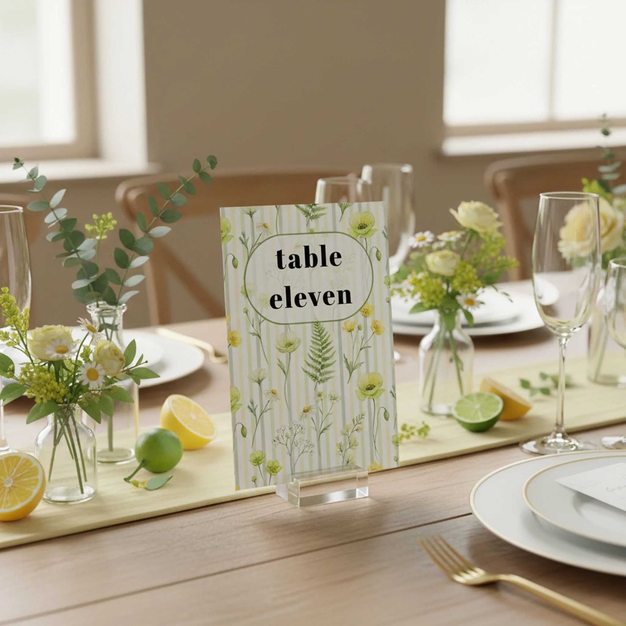 Wedding table numbers