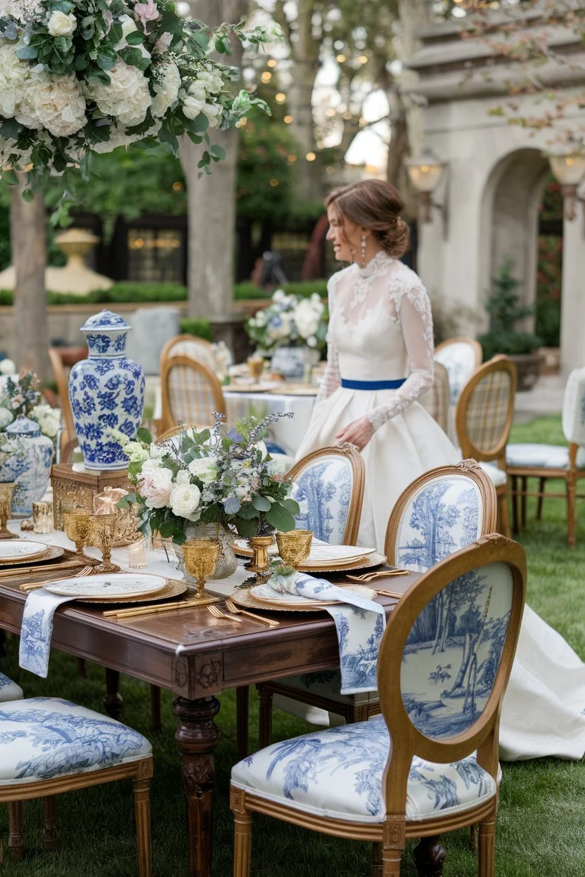 Elegant Blue and White Chinoiserie Wedding Ideas: Themes, Décor ...