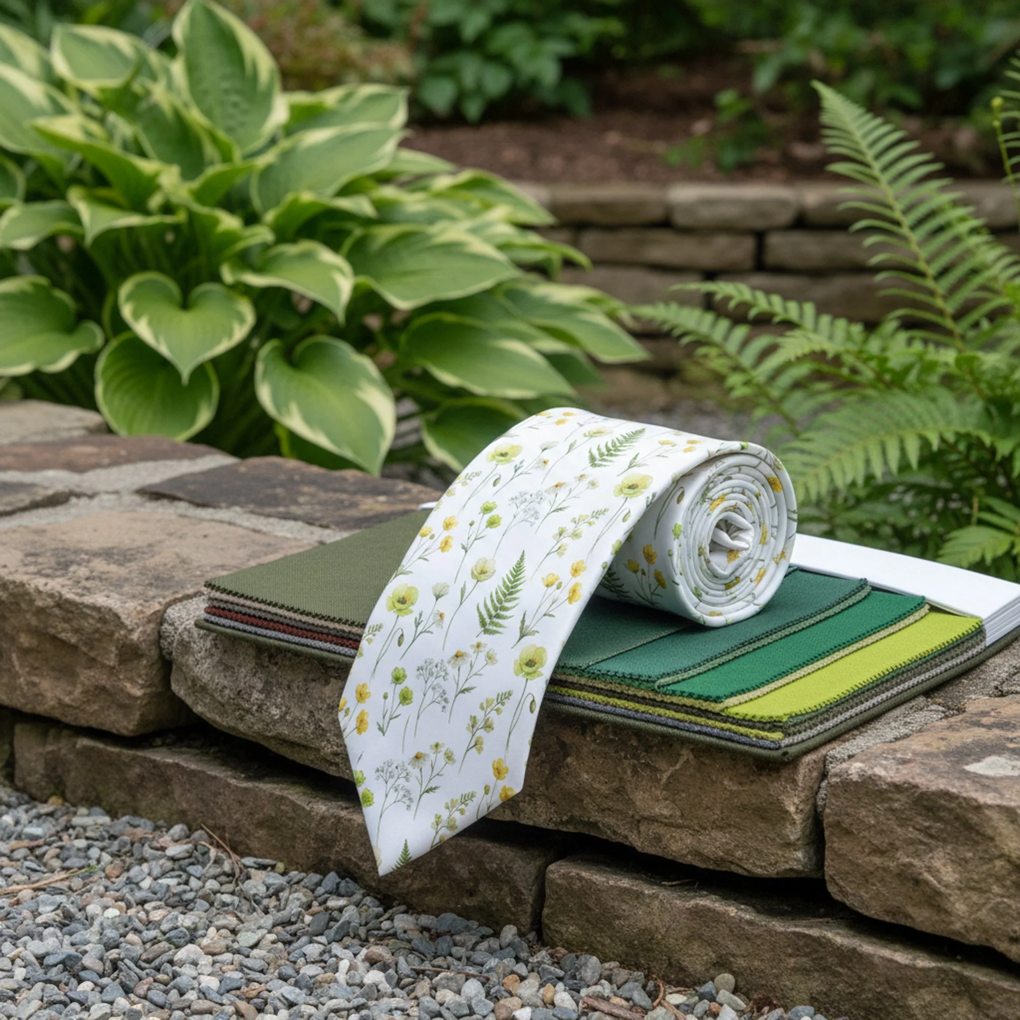 Groomsmen's floral tie