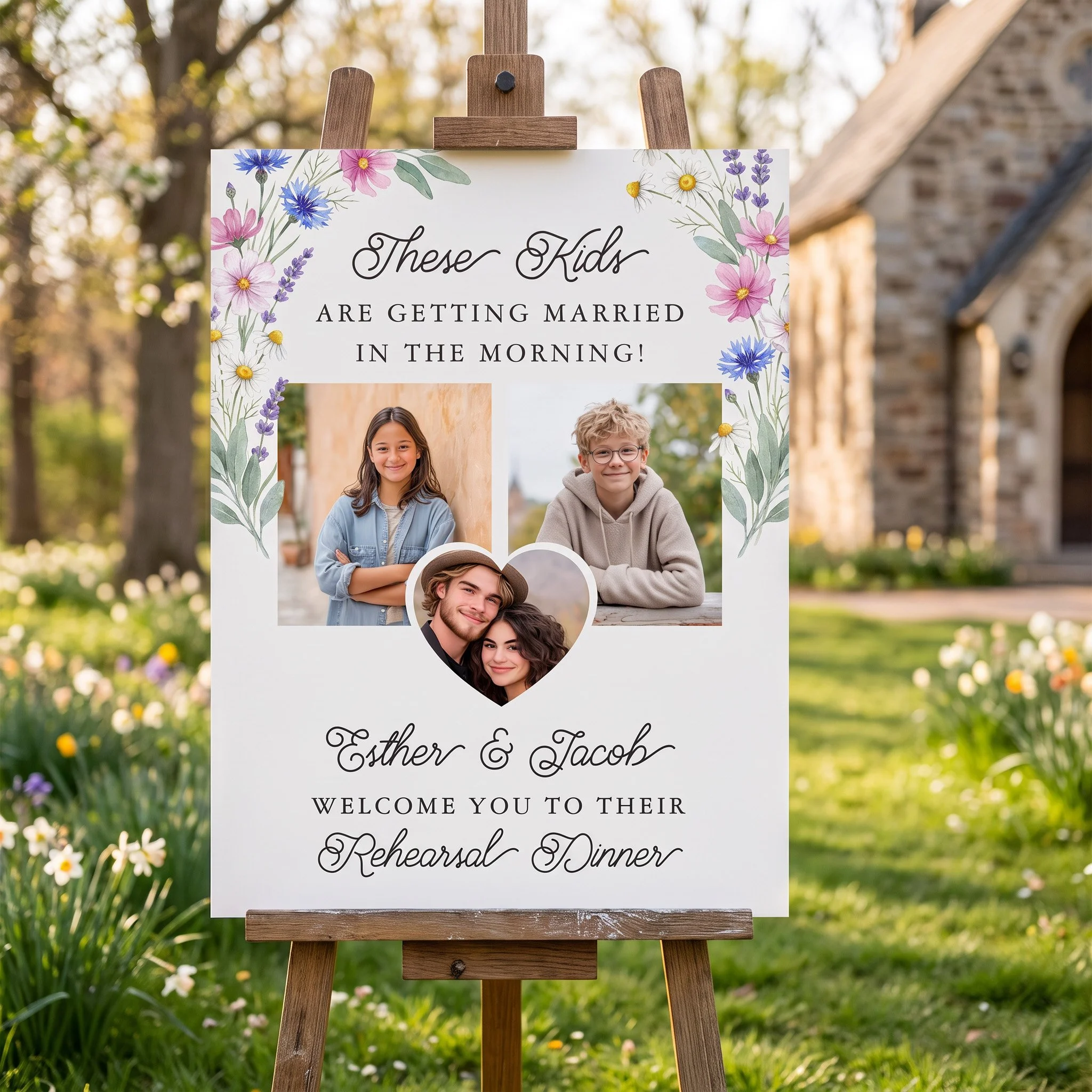 The Night Before Rehearsal Dinner Photo Sign