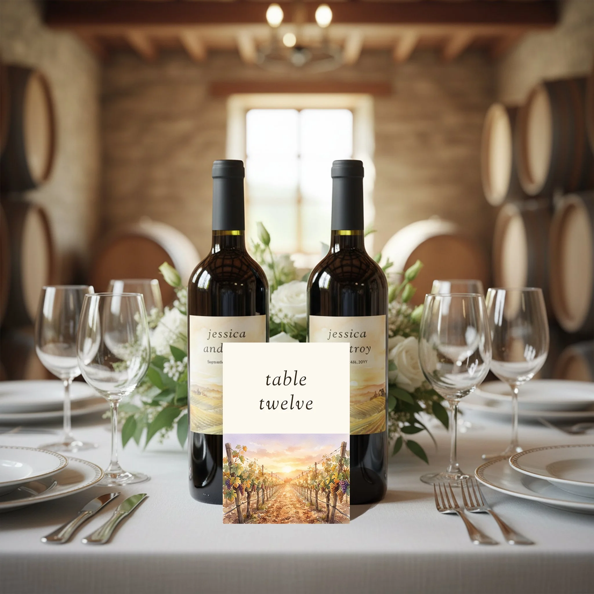 Wedding table numbers