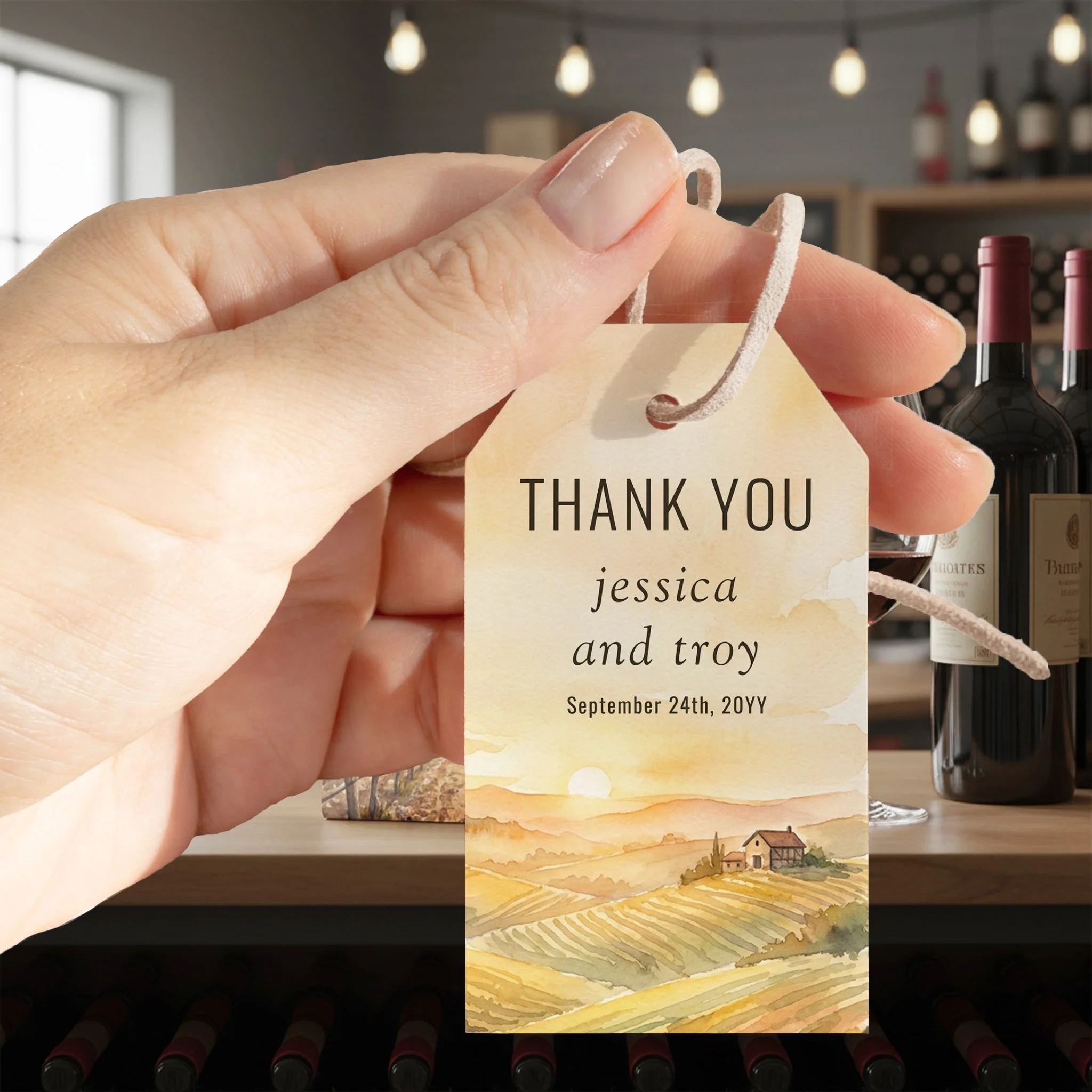 Wedding Party Gift Tags and Guest Favor Tags