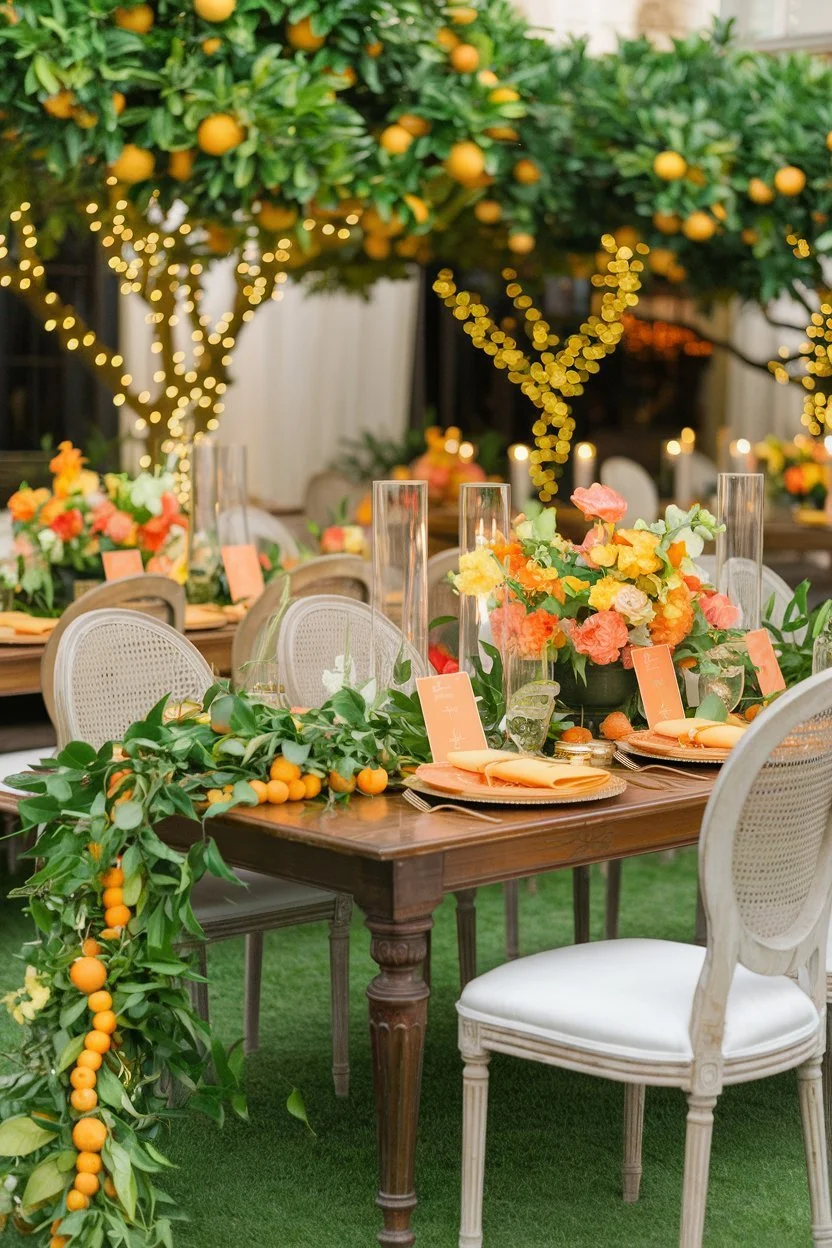 Orange Fruit Wedding Decor: Vibrant Citrus Elegance for Your Big Day