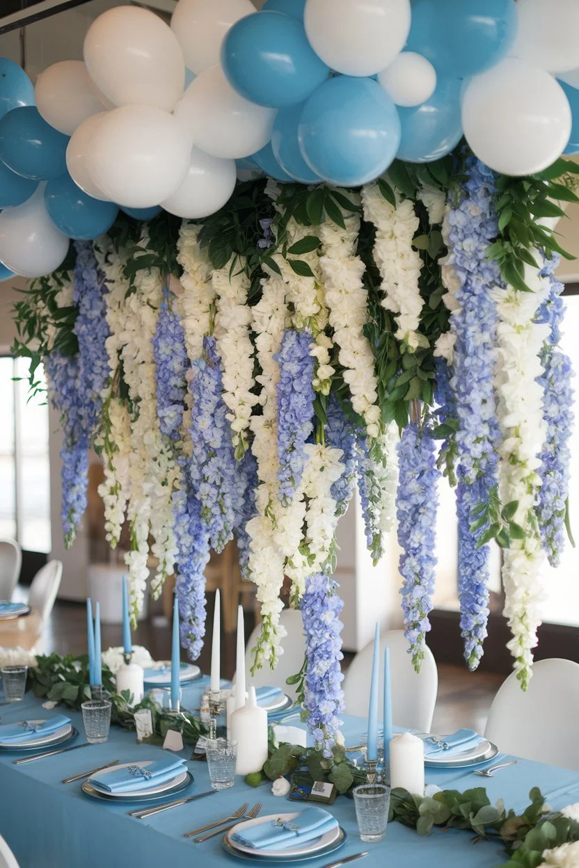 Something Blue Before I Do: Elegant Bridal Shower Ideas — DARLING & MAY