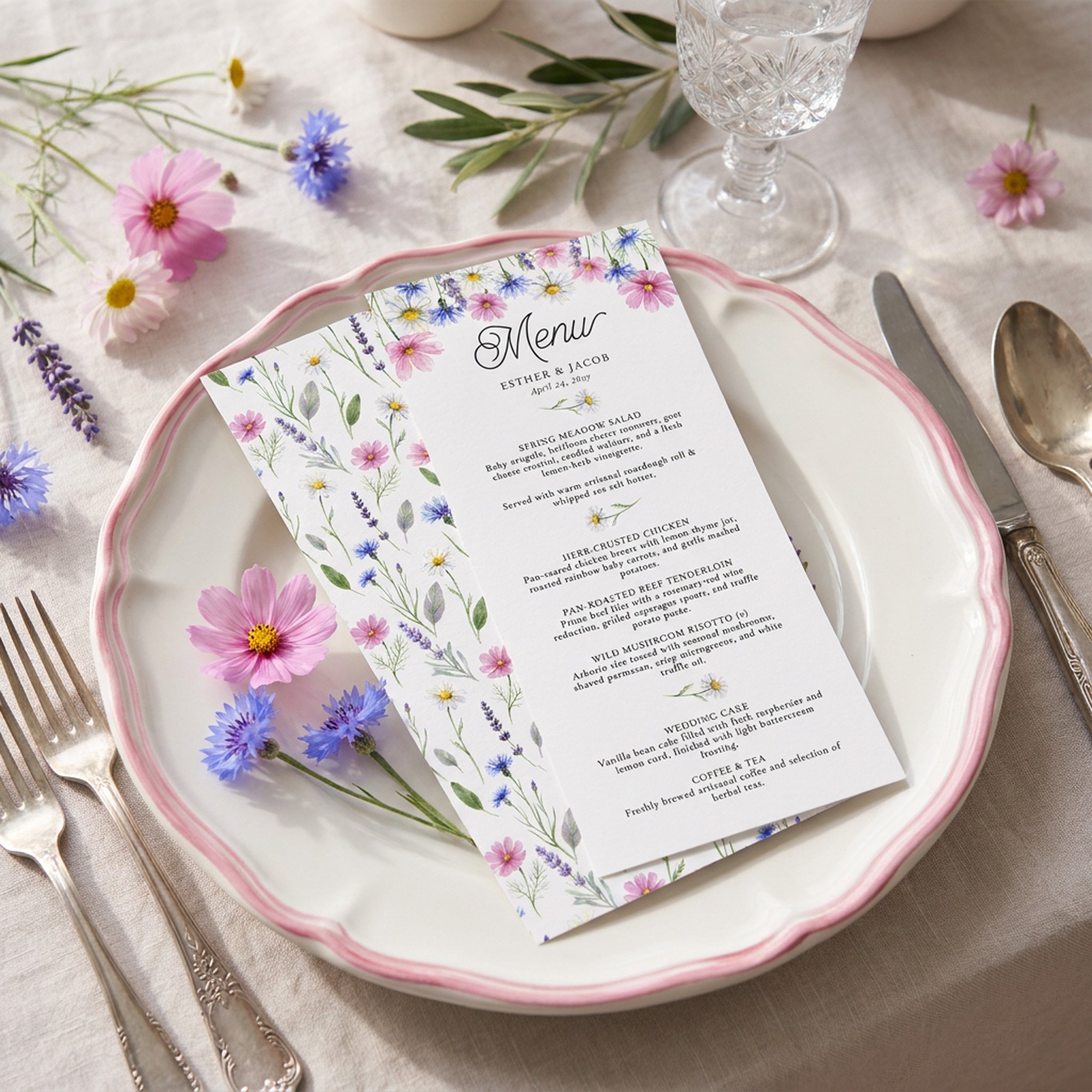 Wedding Breakfast or Rehearsal Dinner Menu