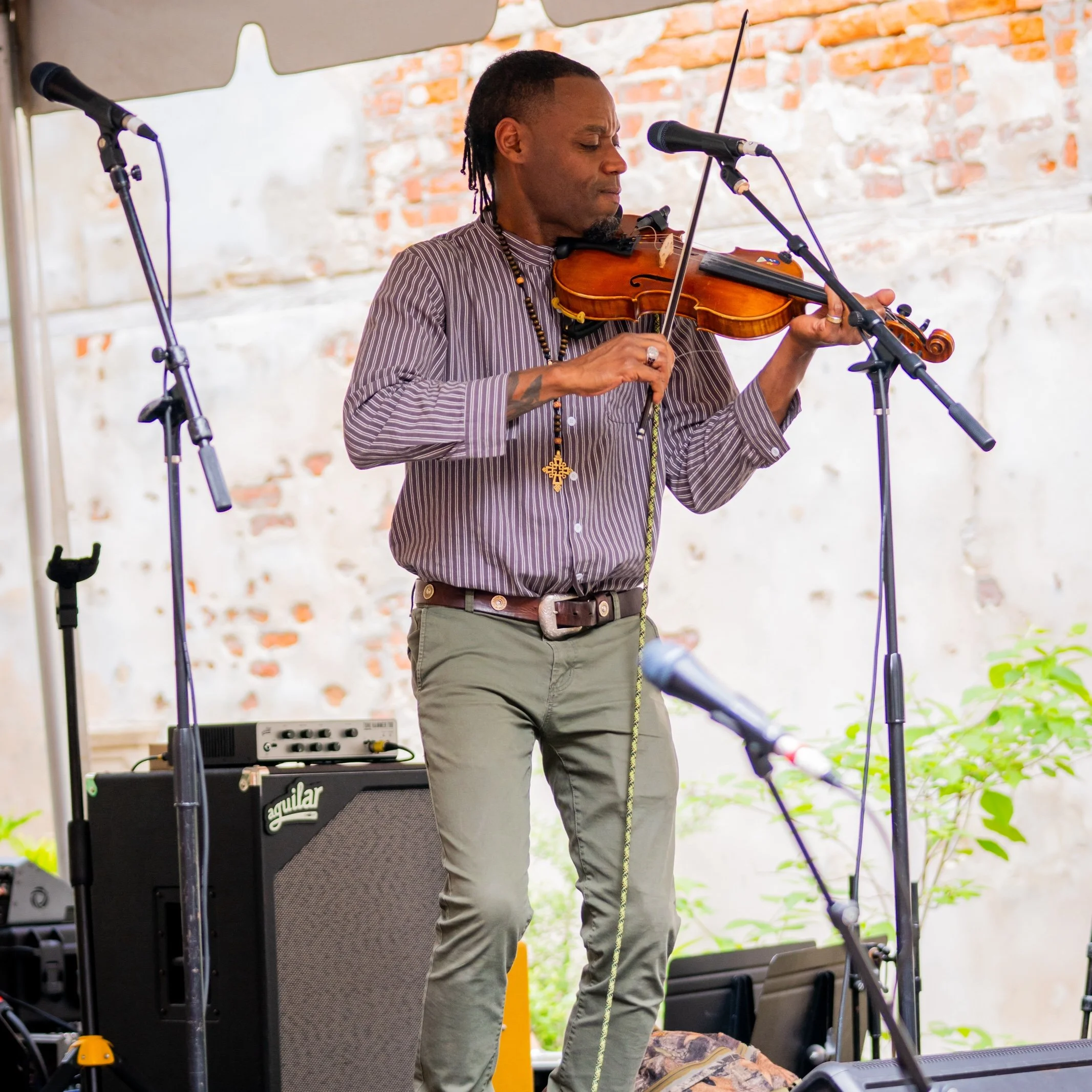 Cedric Watson at the American Folklife Center's 50th Anniversary Concert