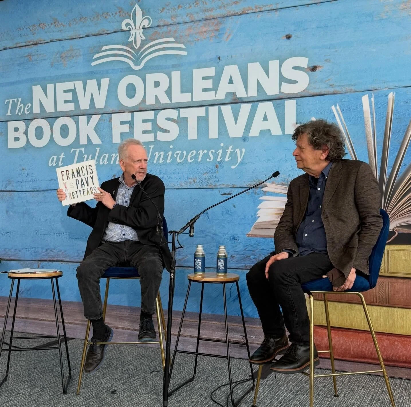 Nick Spitzer & Francis X. Pavy at the New Orleans Book Festival at Tulane University