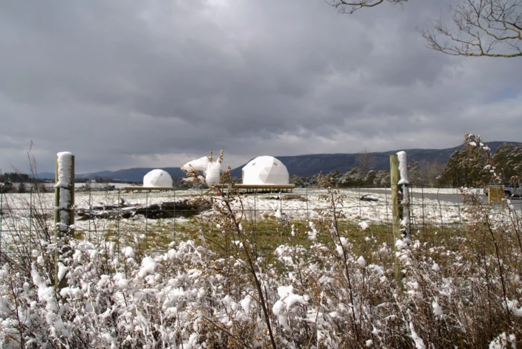 Modern bathroom with tile shower