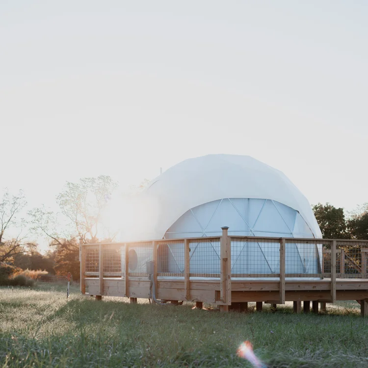 Dome at golden hour sunset