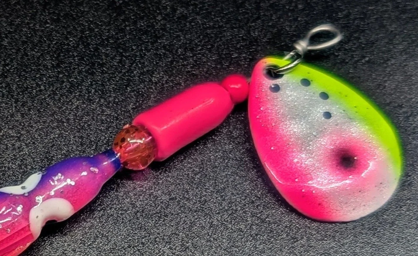 #3 Pink Candy WormWeight Spinner