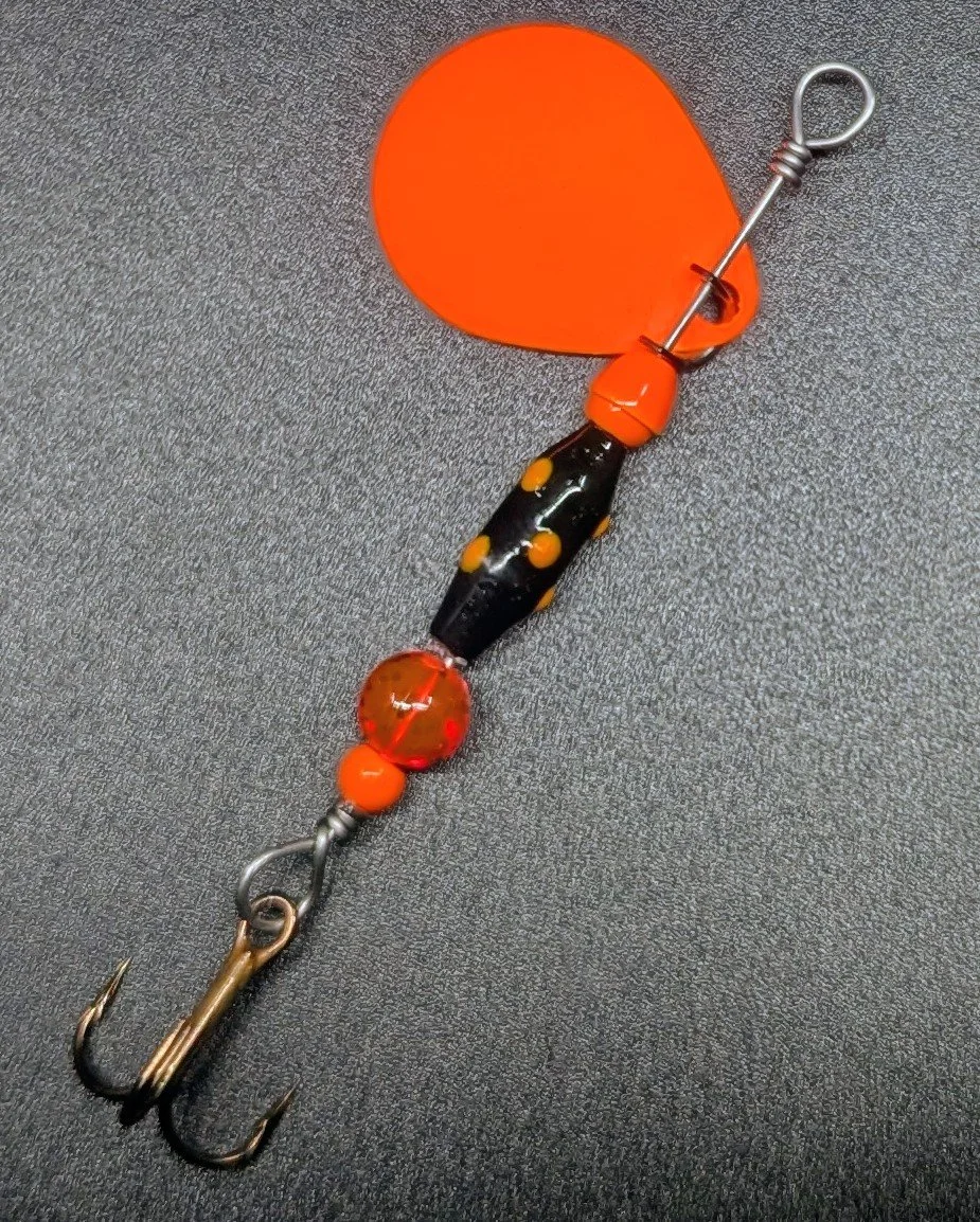 #2 Sunburst Orange GlowBug Spinner