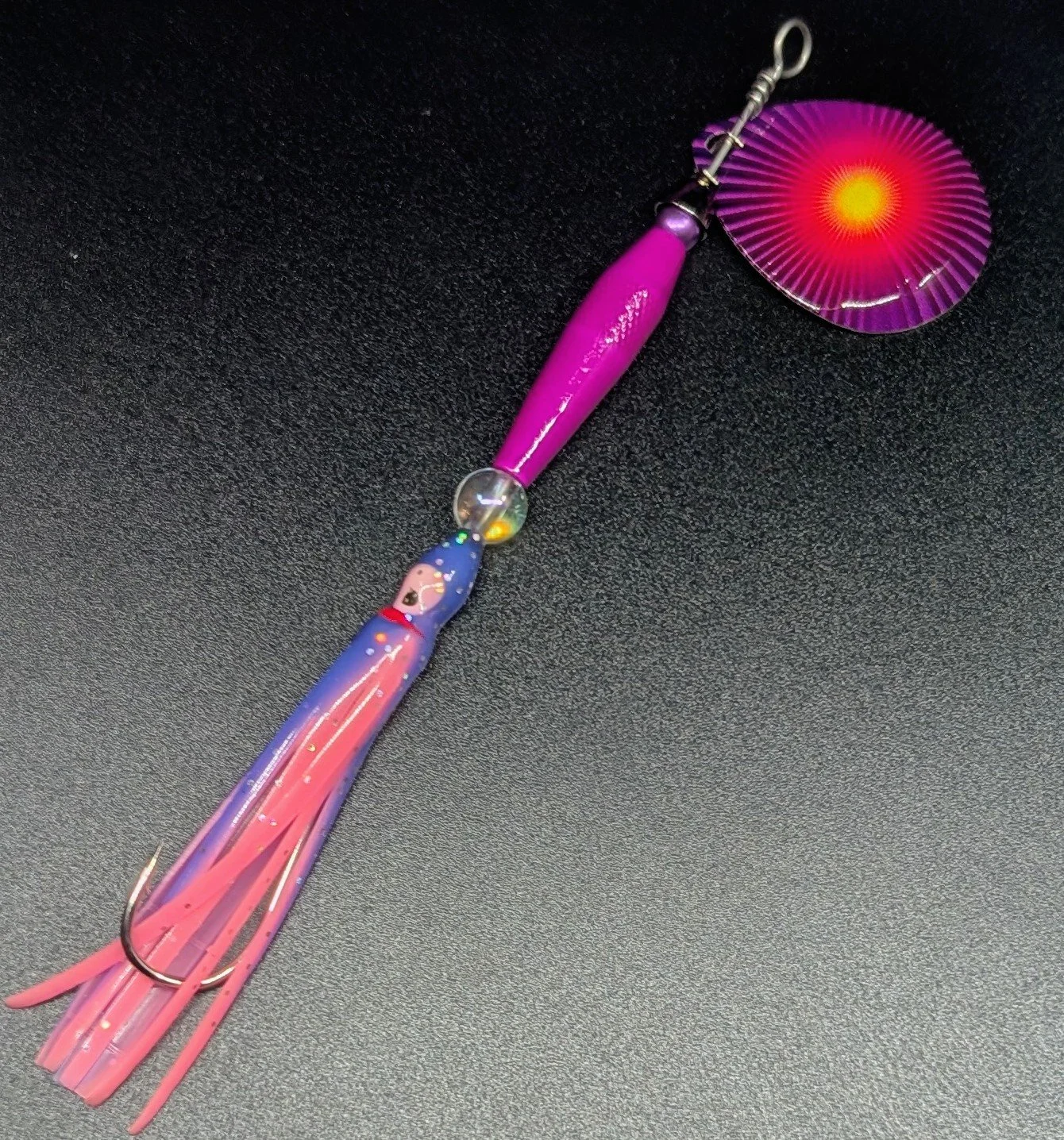 #5 Flo Purple Torpedo Spinner (Copy)