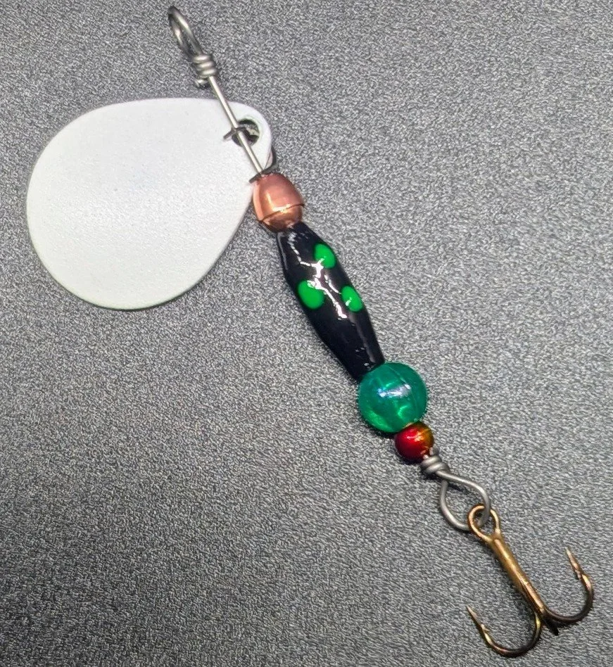 #2 Flo Green GlowBug Spinner