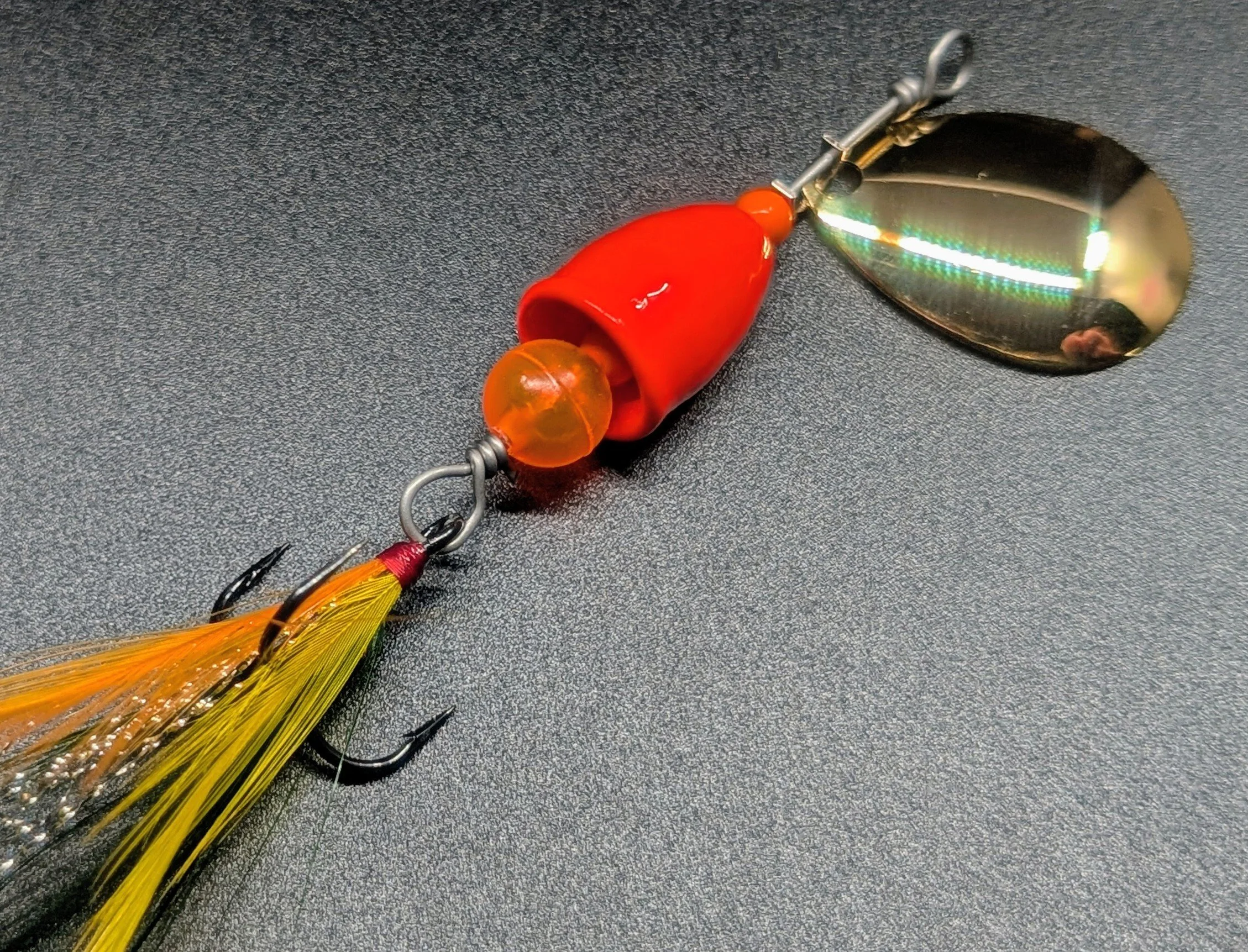 #3 Flo Orange Bullet Spinner