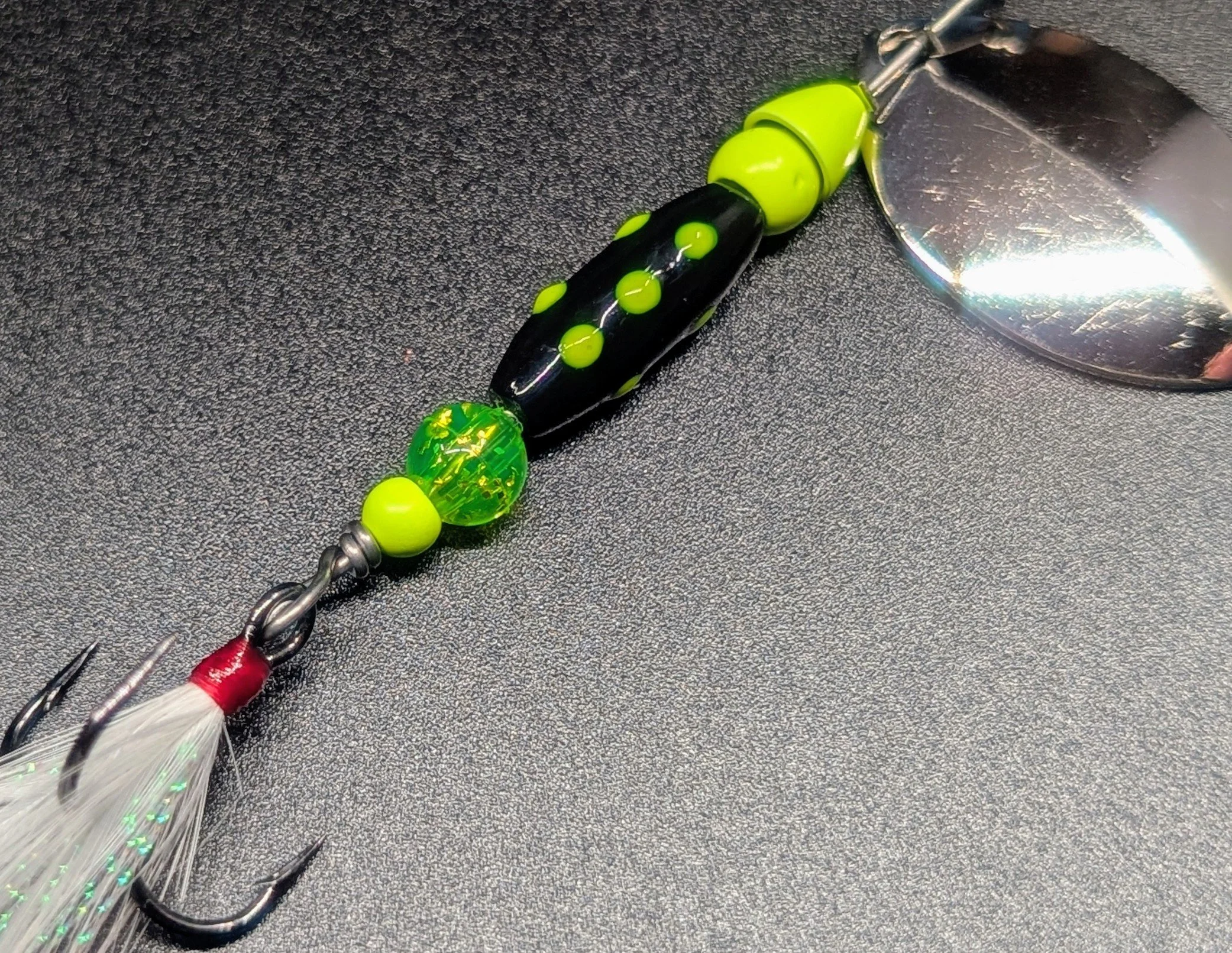 #3 Chartreuse GlowBug Spinner