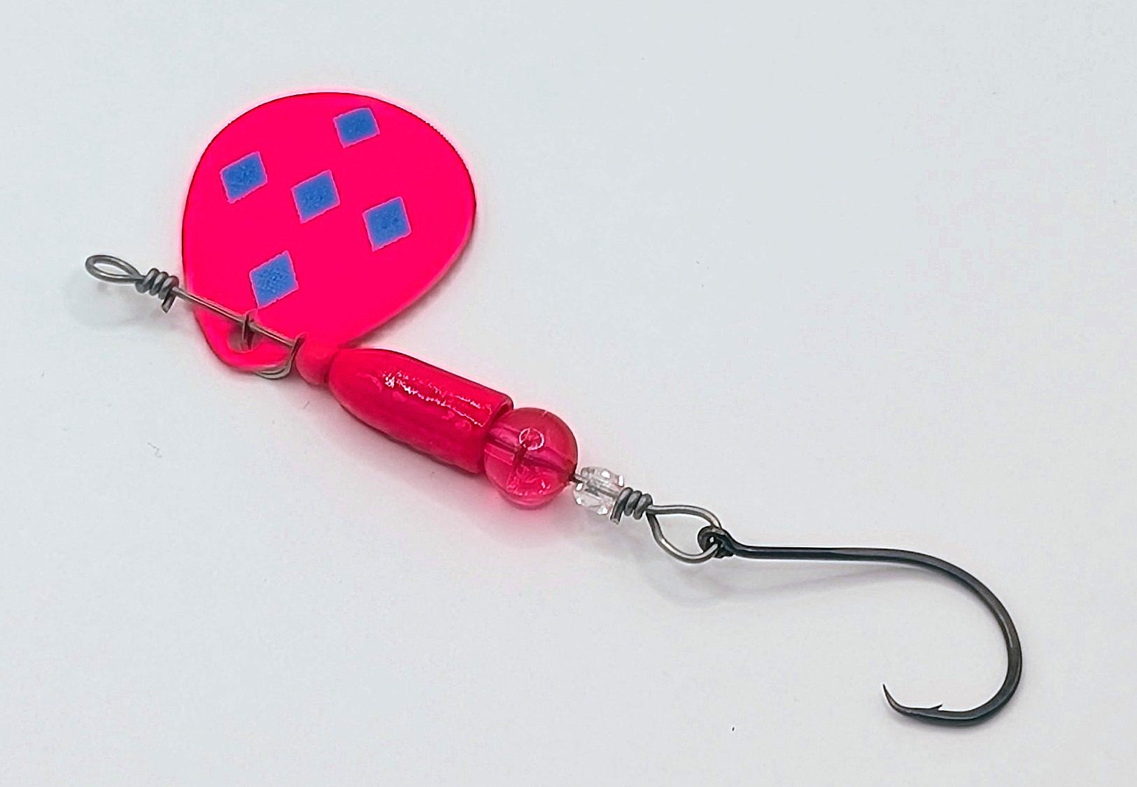 #4 Hot Pink WormWeight Spinner