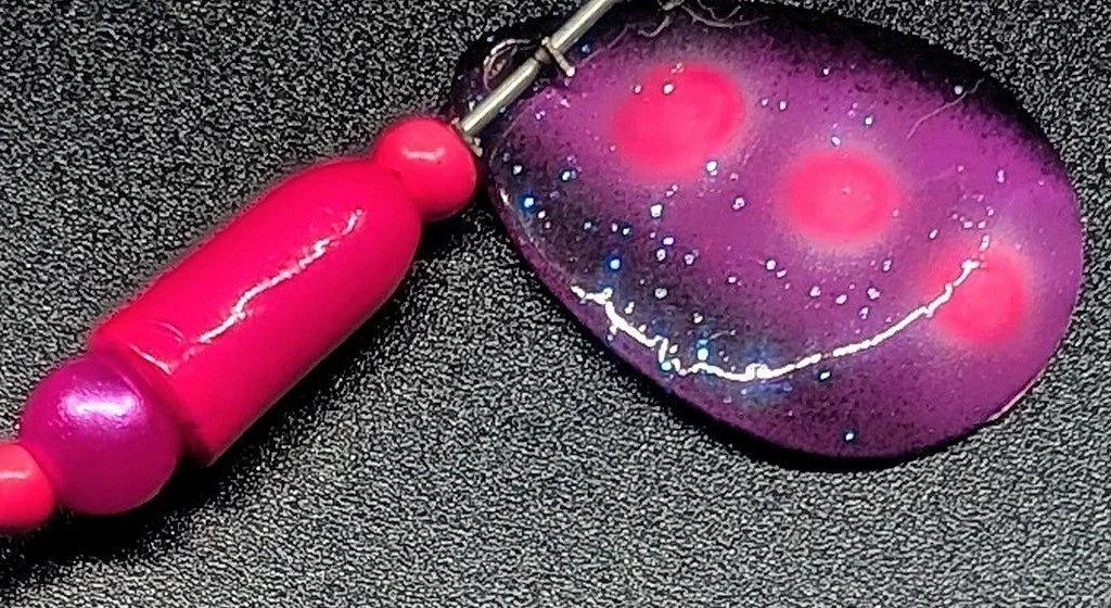 #3 Hot Pink WormWeight Spinner