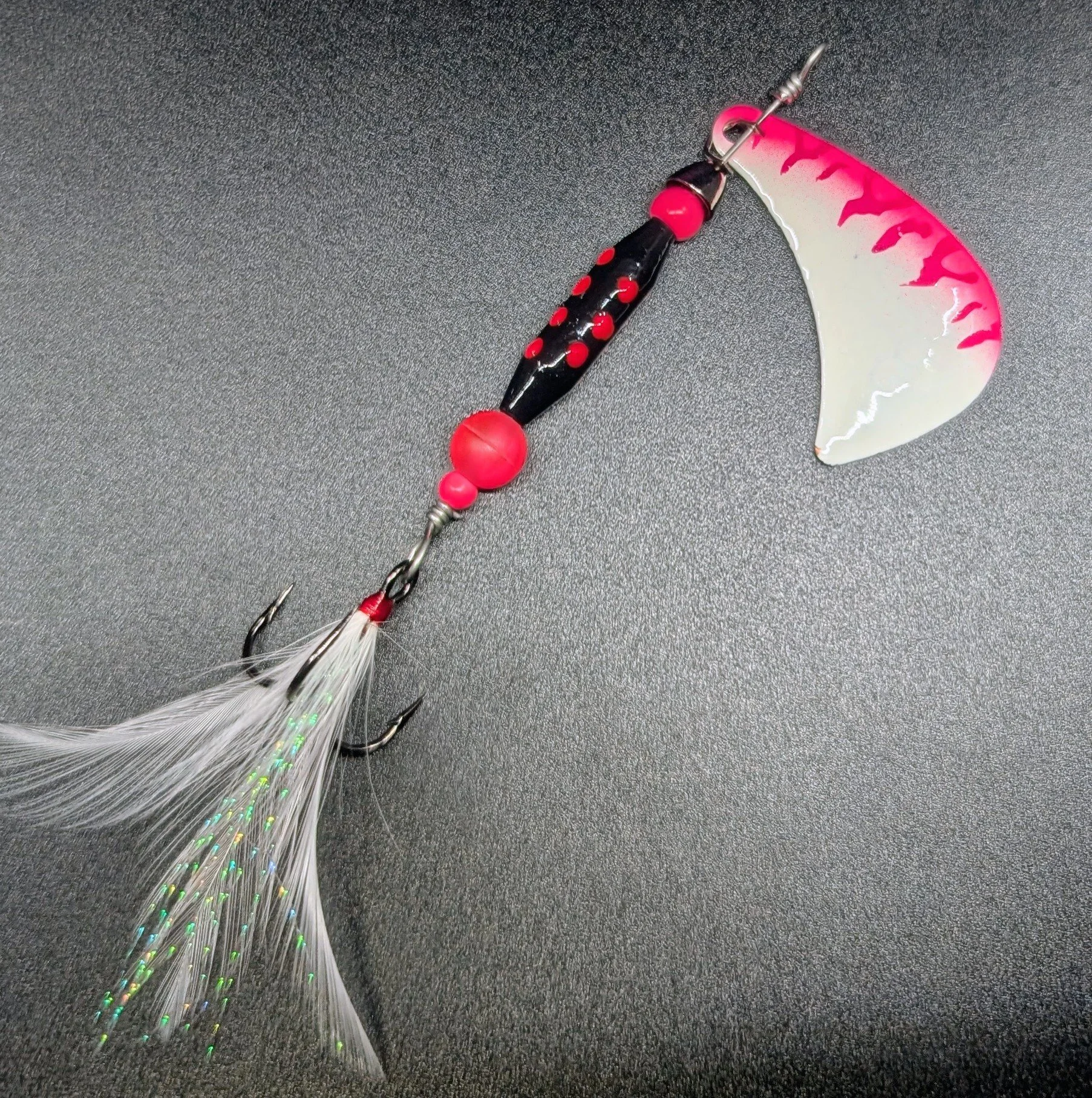 #4 Hot Pink GlowBug Spinner