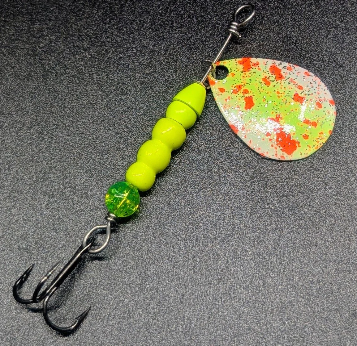 #3 Chartreuse Bead Ripper Spinner