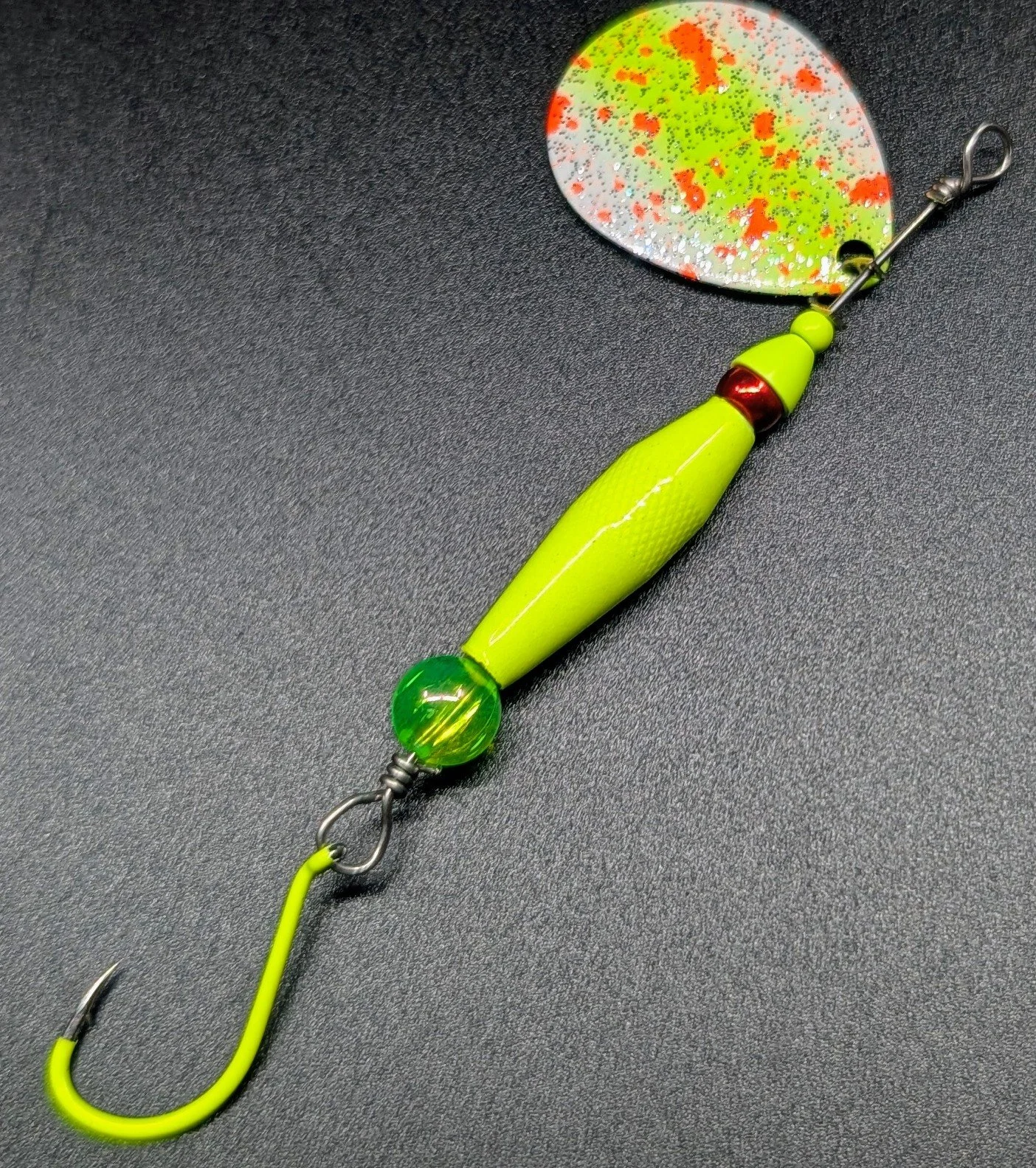 #4 Chartreuse Flash Torpedo Spinner