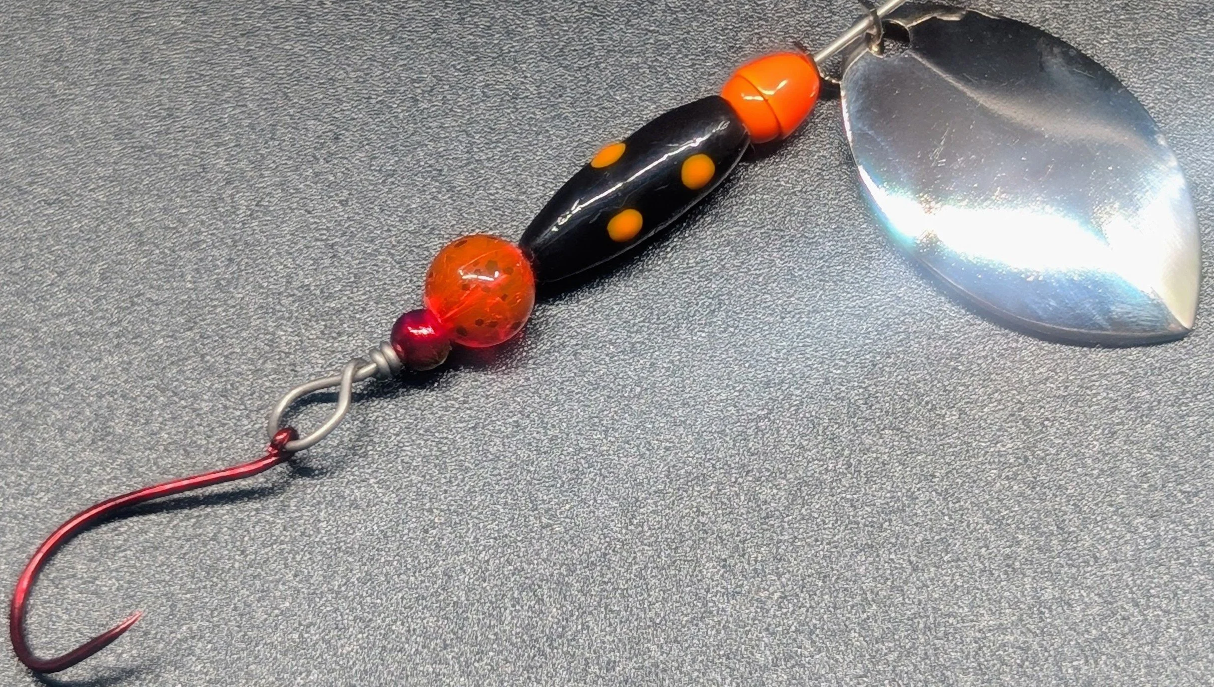 #2 Sunburst Orange GlowBug Spinner