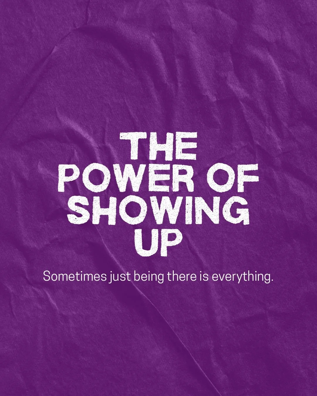 💭 You don&rsquo;t have to feel motivated every day. You don&rsquo;t have to be perfect. The most important step is simply showing up &mdash; in sport, in school, at work, and in life.

Showing up today makes a difference tomorrow.