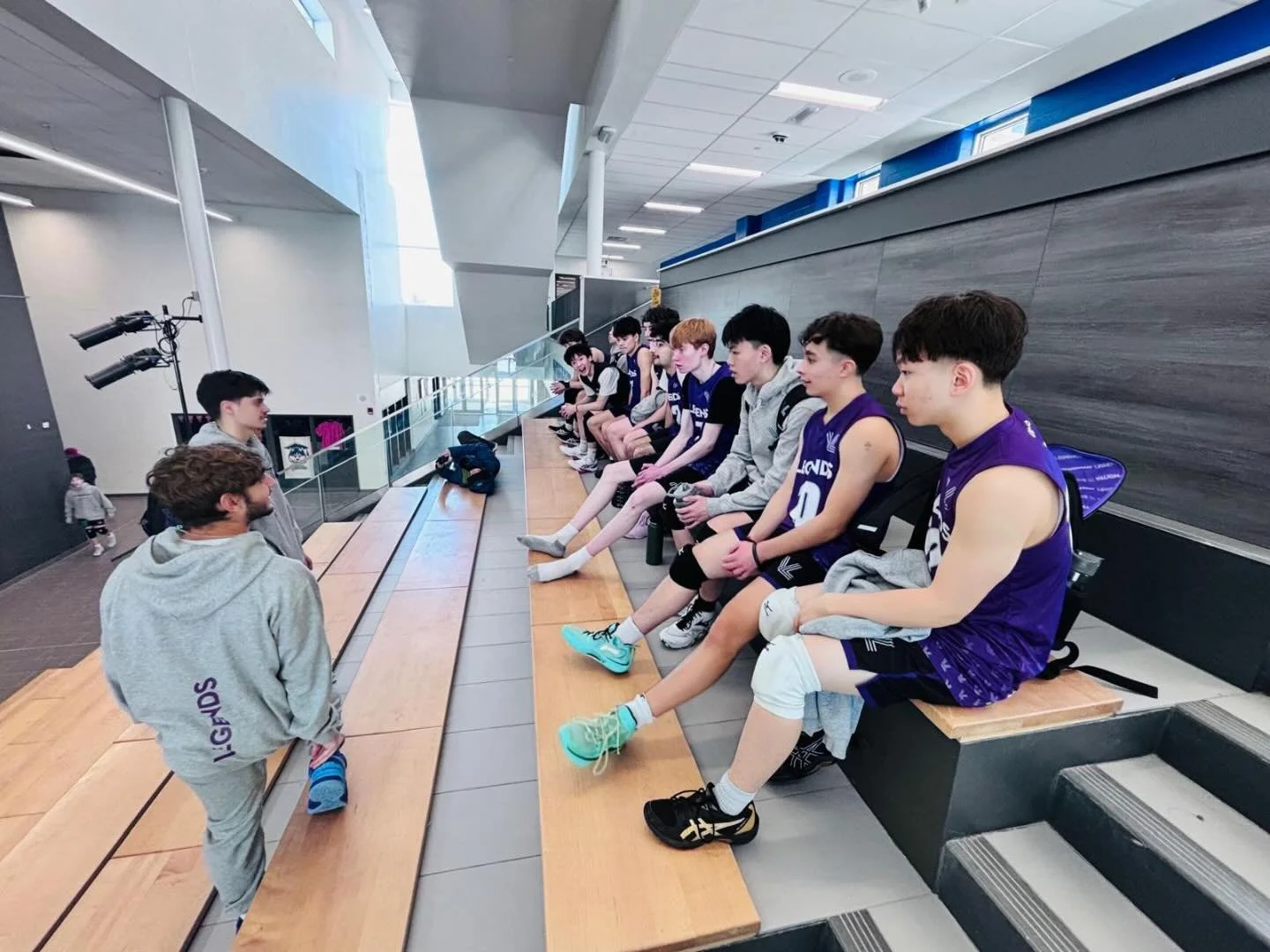 Pre game pep talk or post game debrief? 💜