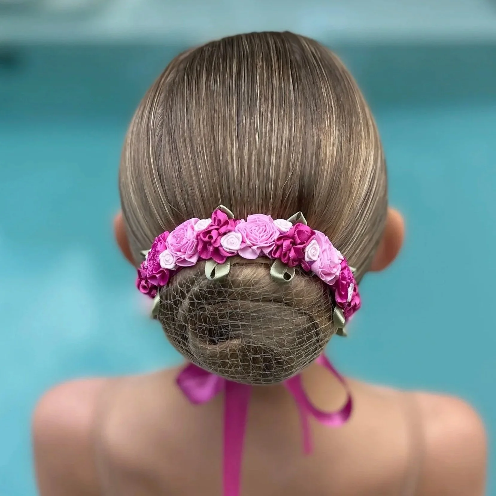 Camellia Roses Bun Wrap