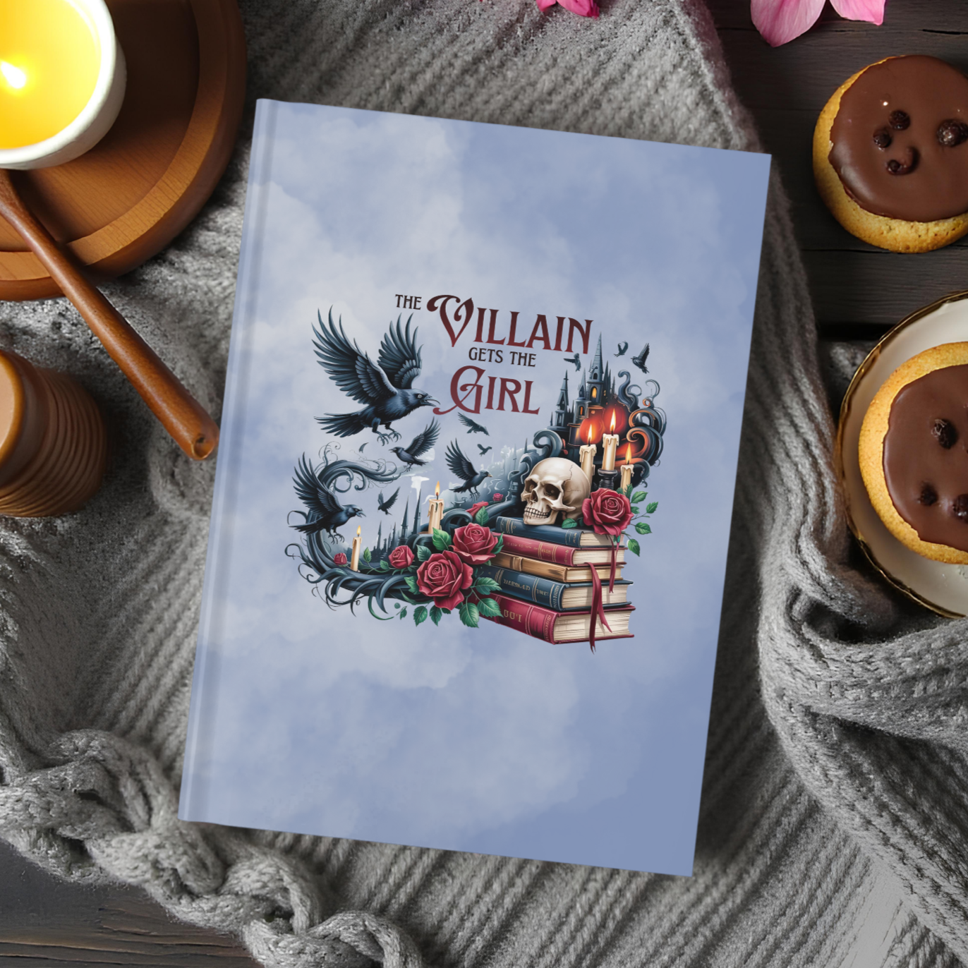 The Villain Gets the Girl Hardcover Journal – Dark Fantasy Reading & Writing Notebook