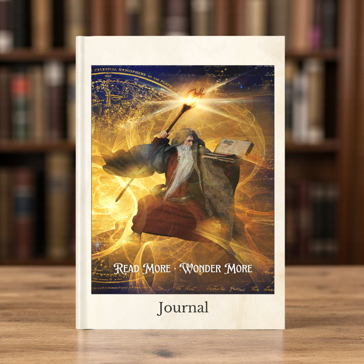 Read More, Wonder More Journal – Fantasy Art Hardcover Journal for Writers, Readers & Dreamers