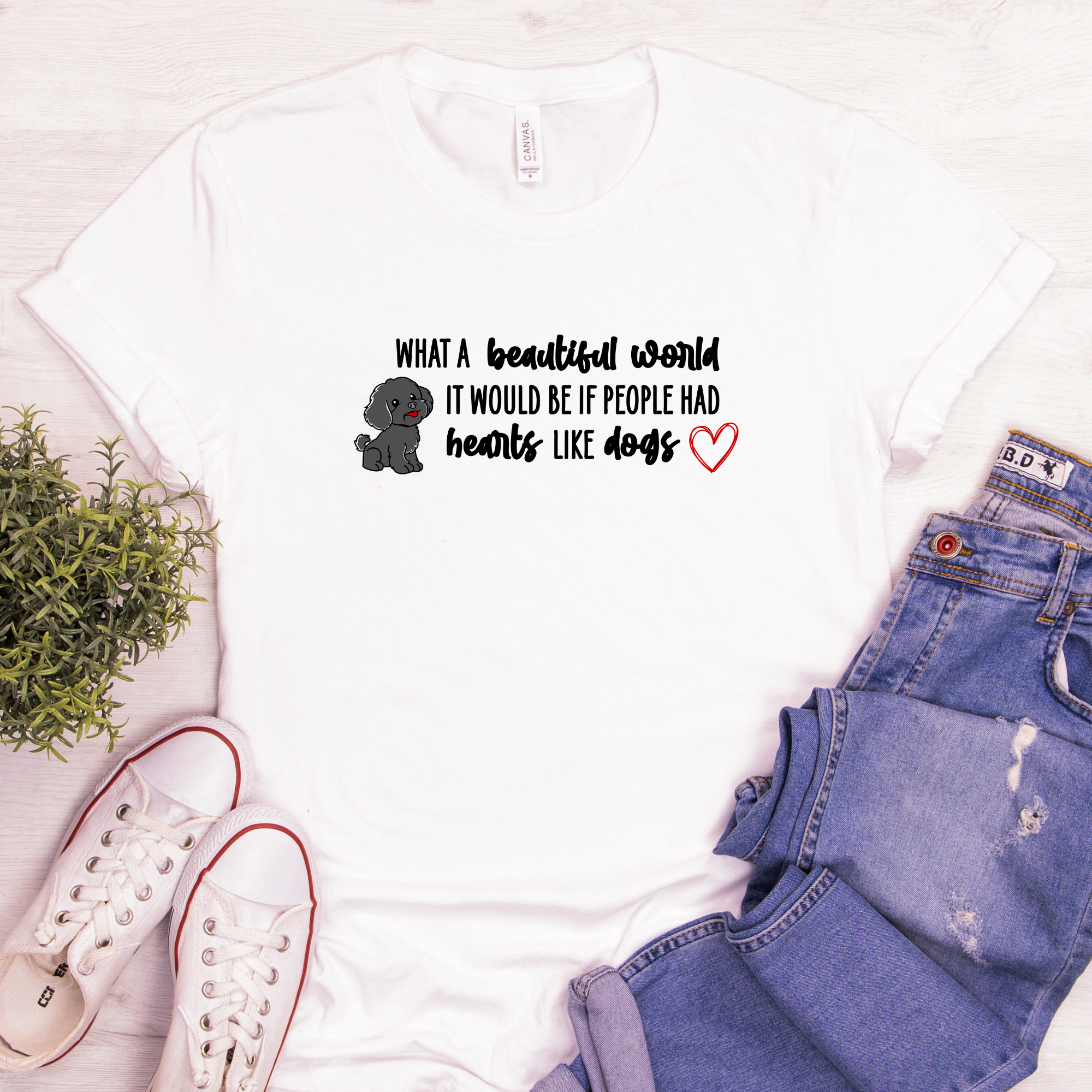 Beautiful World Tee – Unisex Inspirational Shirt with Nature-Inspired Design