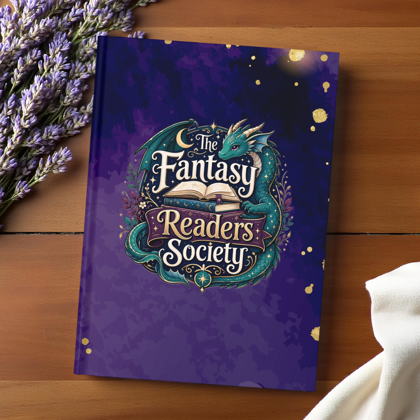 The Fantasy Readers Society Hardcover Journal – Fantasy Book Lover Notebook