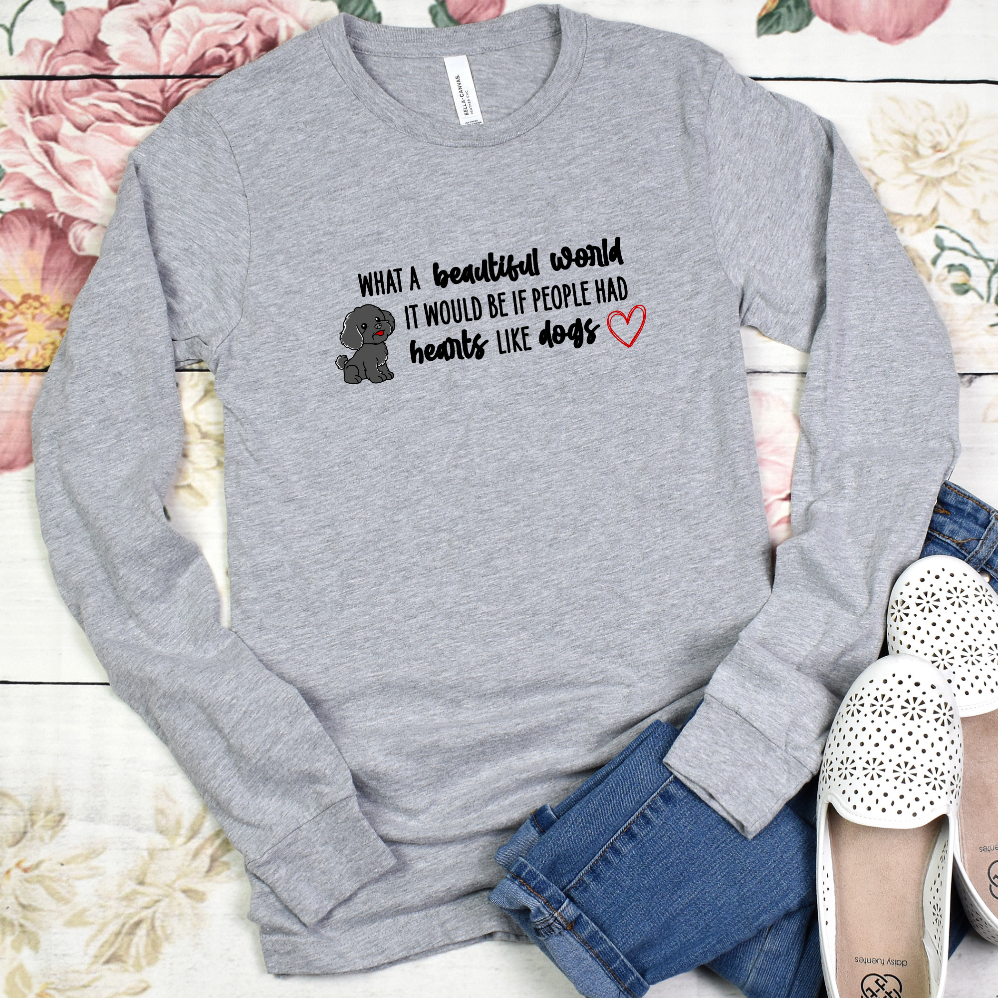 Beautiful World Long Sleeve Tee – Unisex Nature-Inspired Shirt for Everyday Comfort