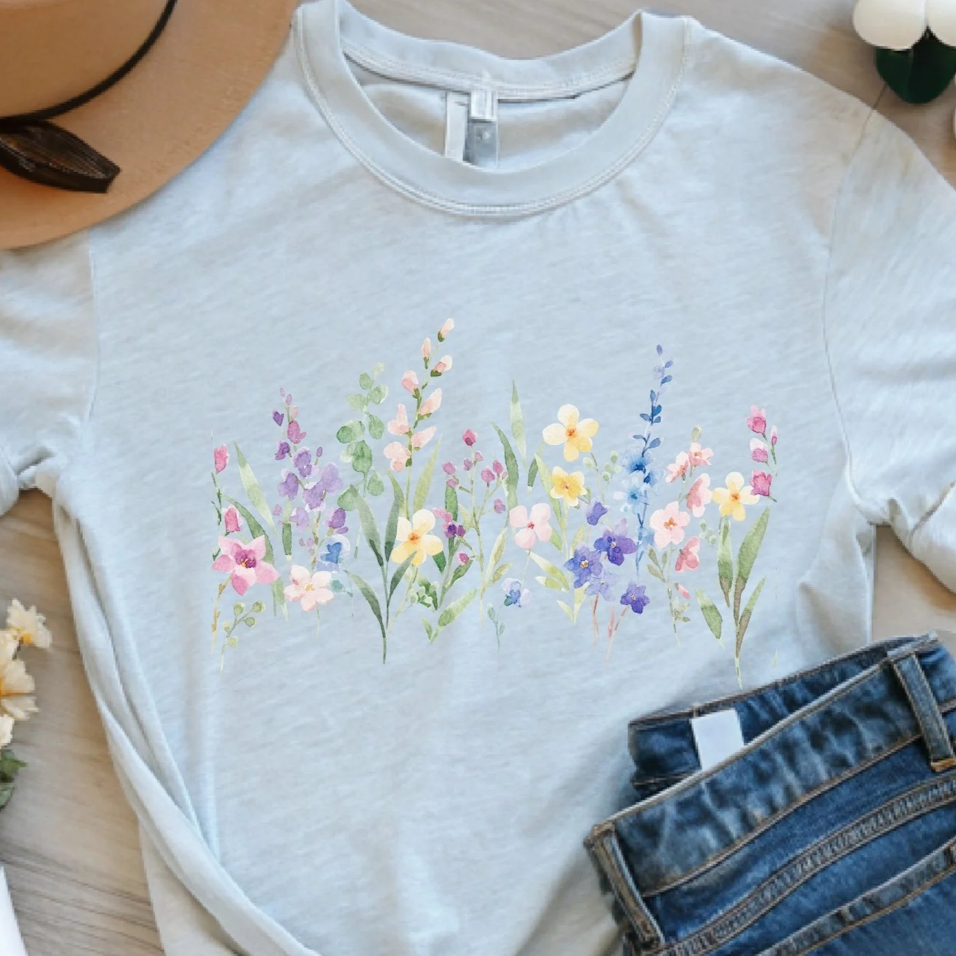 Wildflower Meadow Shirt – Spring Floral Tee, Garden Lover Gift, Cottagecore Flower T-Shirt