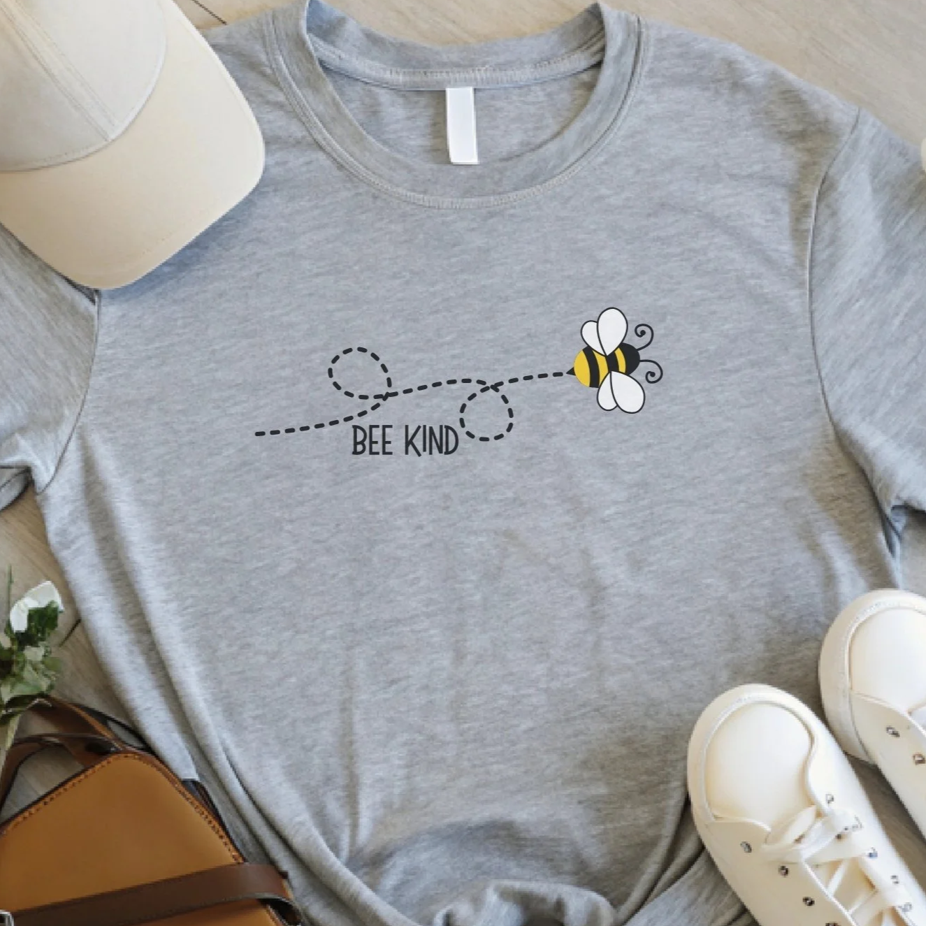 Bee Kind Shirt – Cute Bee Lover Tee, Spring Garden Shirt, Positive Kindness T-Shirt