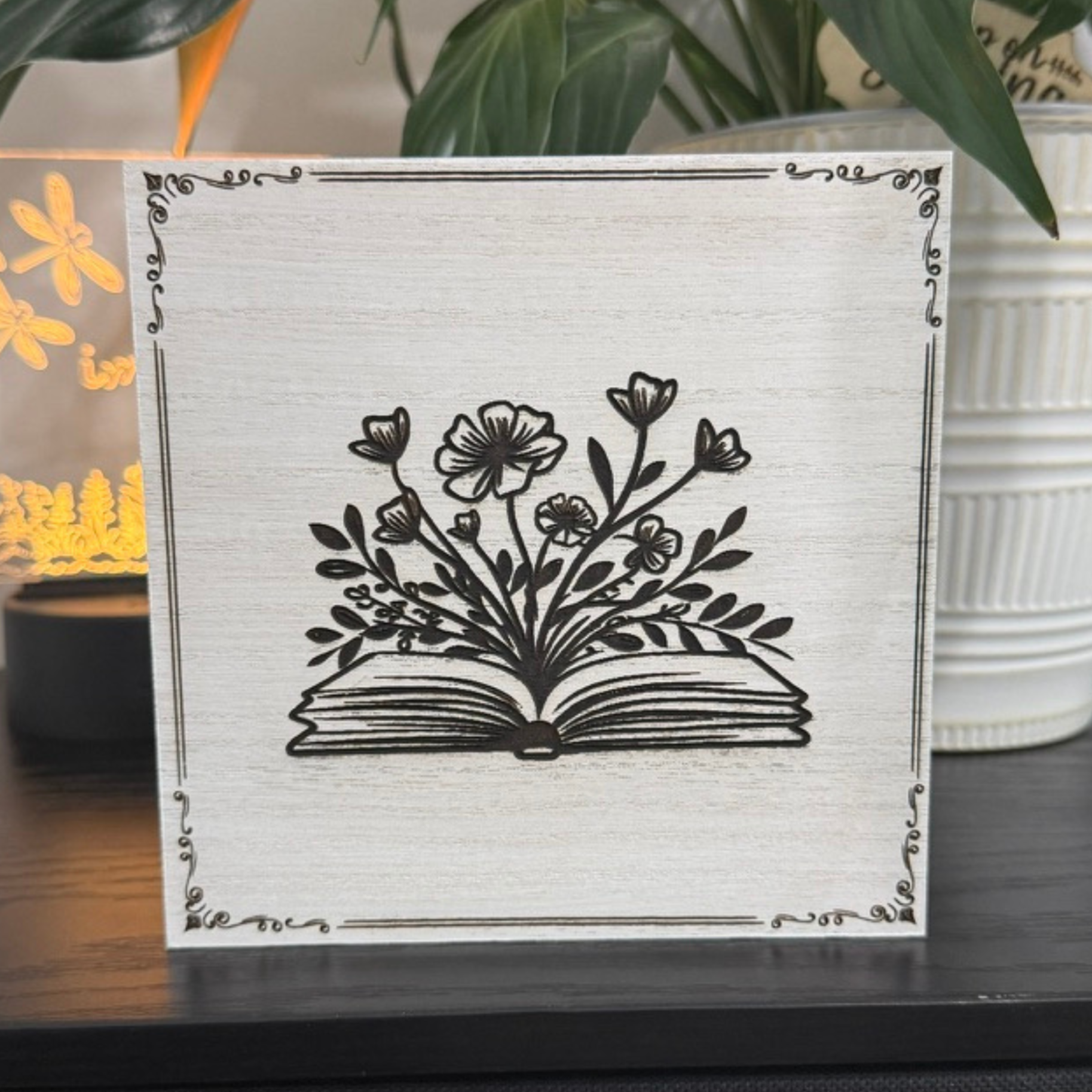 Fairy Book Fantasy Wood Sign – Enchanted Reading Art for Book Lovers and Dreamers