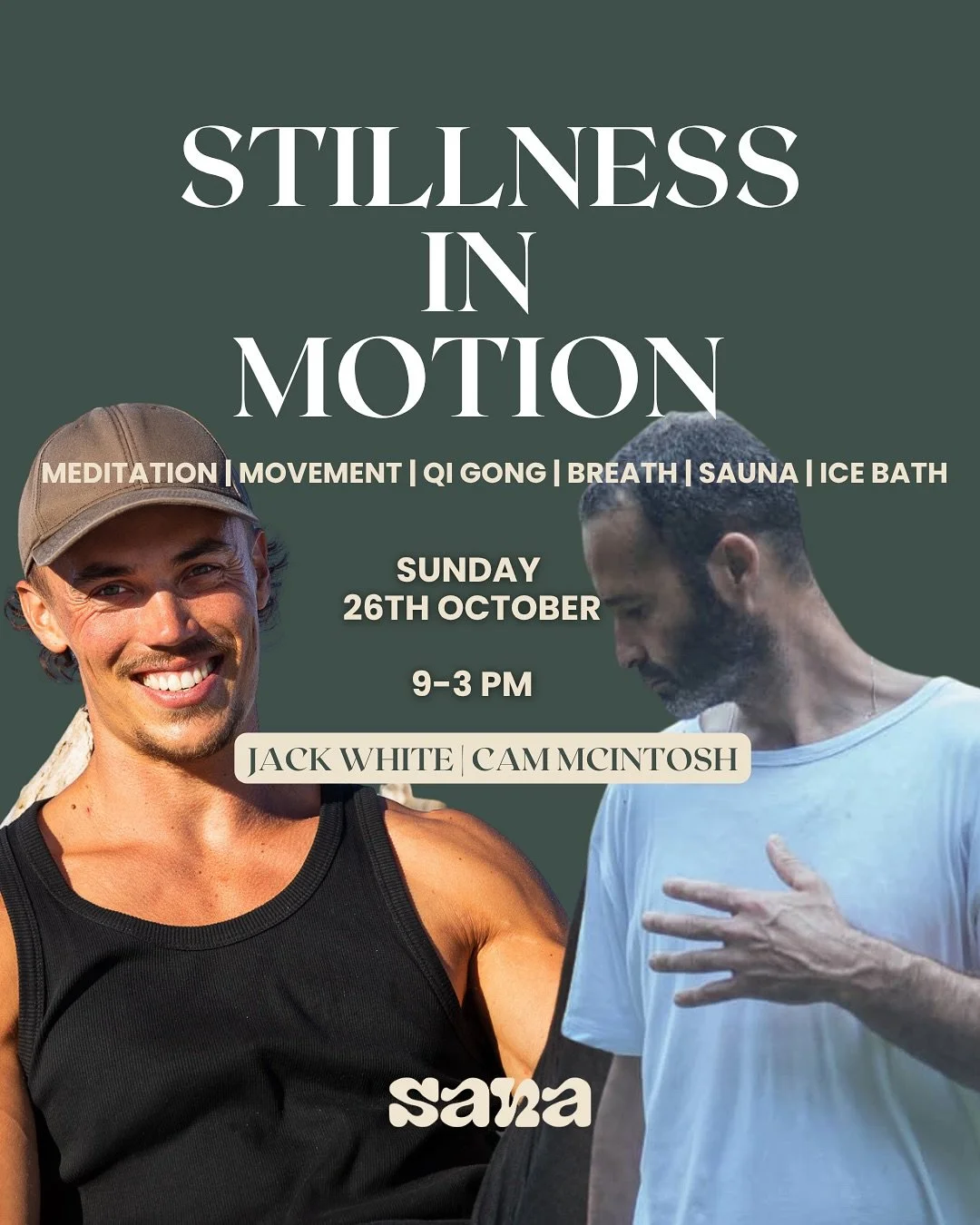 We&rsquo;re so excited to be hosting @cameronemcintosh and @_attuned on 26th October for their Stillness in Motion workshop. 

Unwind and restore in this guided workshop where Jack and Cam will be supporting your body back into alignment through move