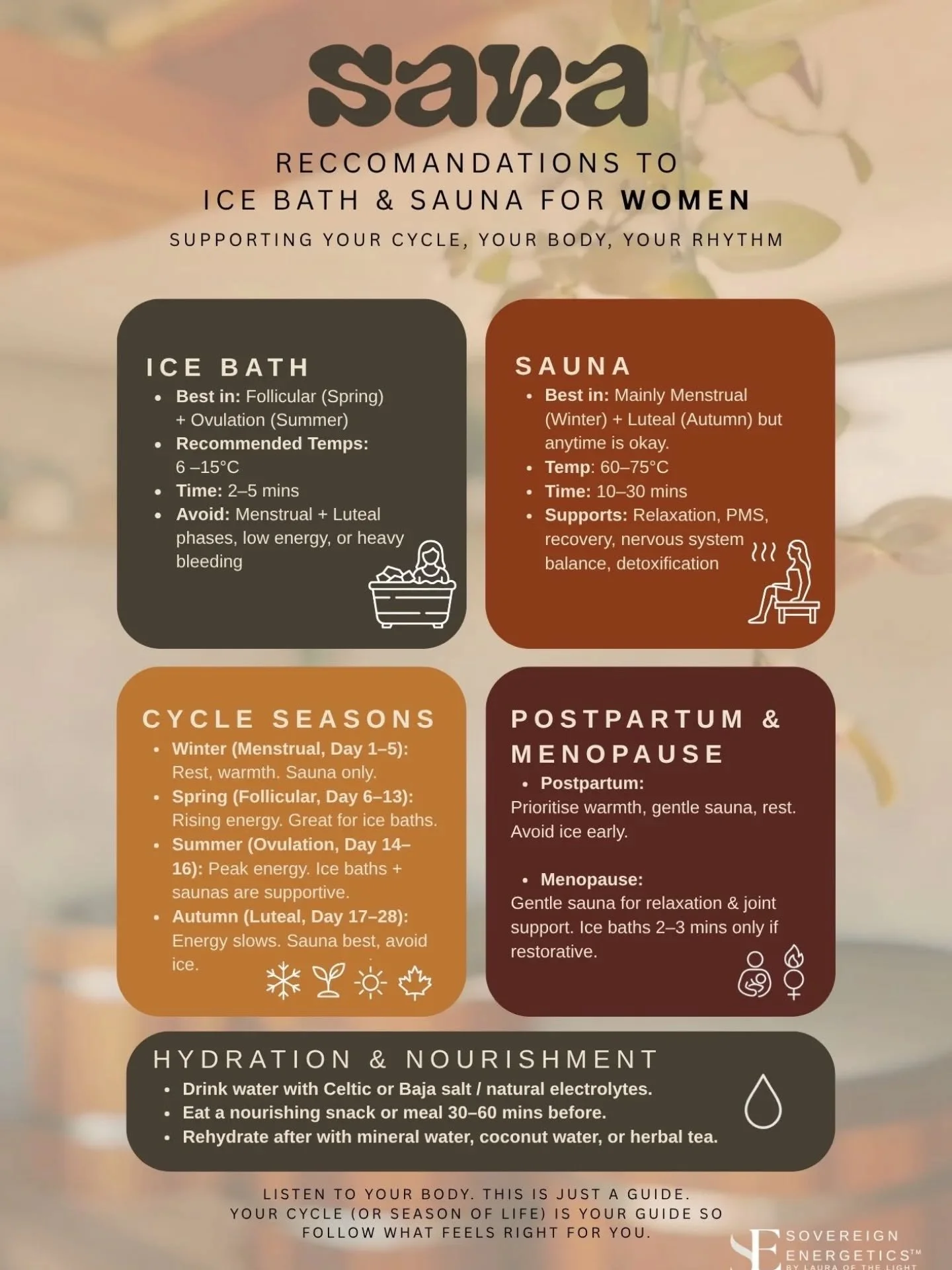 This one is for the women in our community 💕

Get the most out of sauna and ice bath therapy with Laura from @sovereign.energetics expert guide.

New to the community? 
Join our Saturday women only session at 4:45 pm, where we adapt the ice bath tem