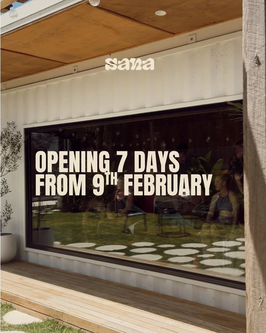SANA is now open 7 days a week. 

Your recovery ritual, whenever you need it. 

Sauna. Ice. Breathe. Repeat. 

Memberships + trial packs now available on our website. 

See you soon. 

@sana_recovery