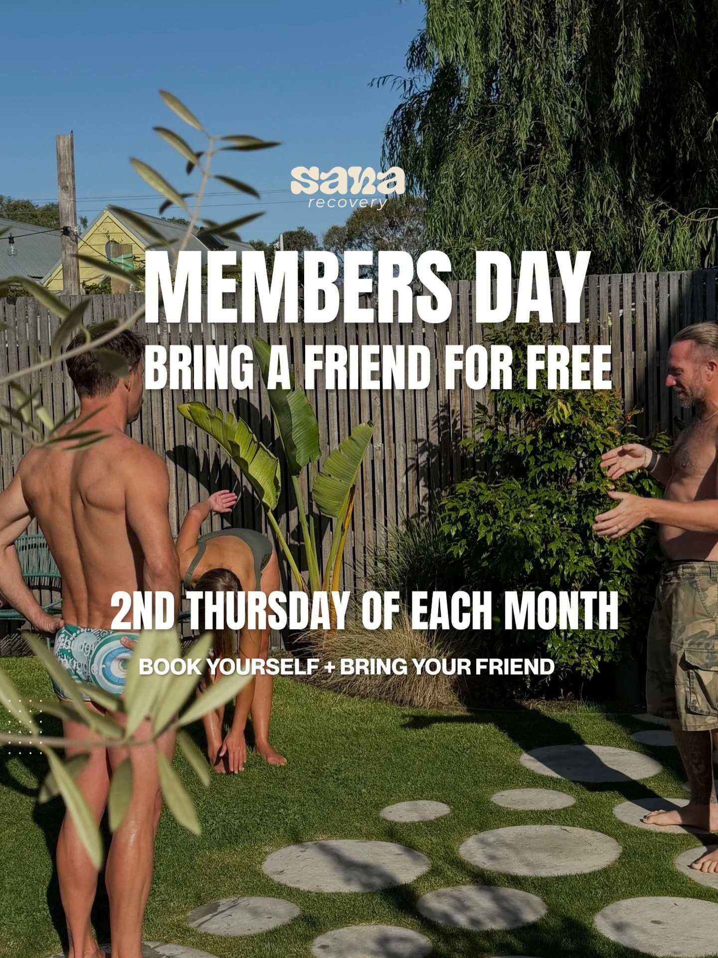 Members only offer 🔥

Every second Thursday - members just book in as normal and bring your friend to the SANA kiosk to check in.

For more info on our memberships, see the link in BIO or as our team. 

@sana_recovery 

#surfcoast #geelongsauna #gee