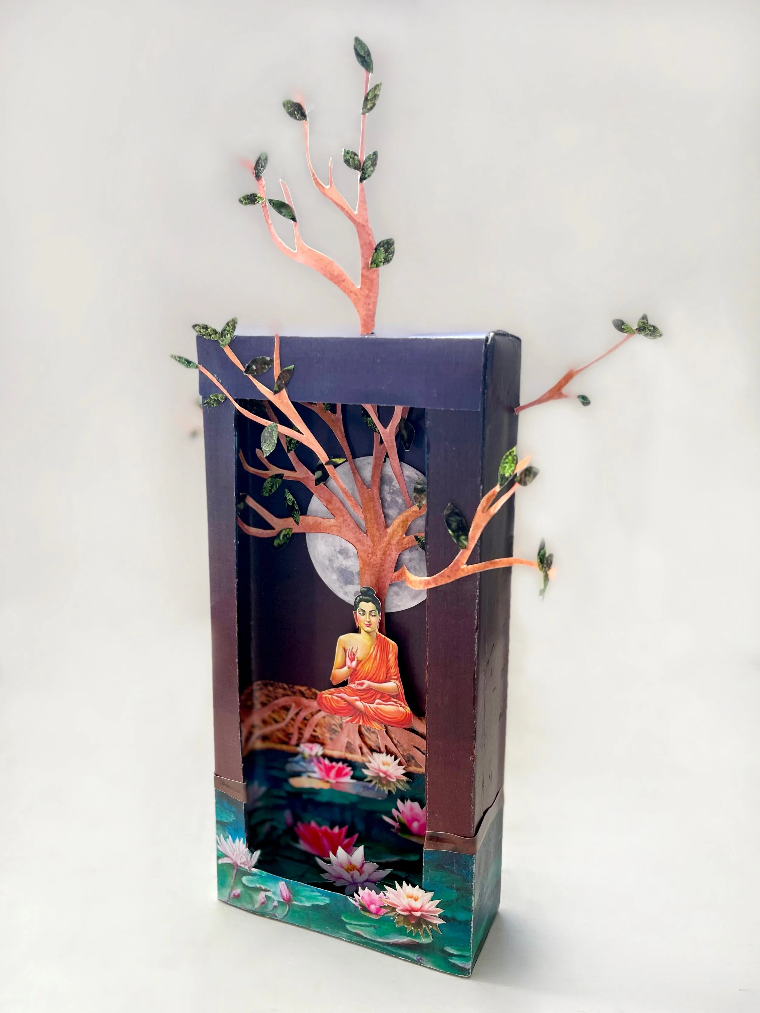 Buddha - 3D collage box.JPG