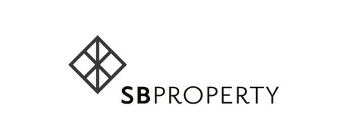 SBProperty logo with diamond-shaped icon and text