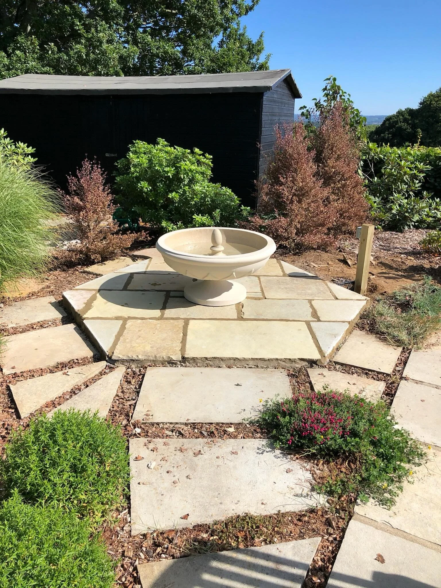 Sometimes it&rsquo;s the finer details that completely change a space.

A throwback to this private residence, where we laid natural limestone to create a focal point around a beautiful ornamental fountain sourced by @Chilstonco The brief was simple,