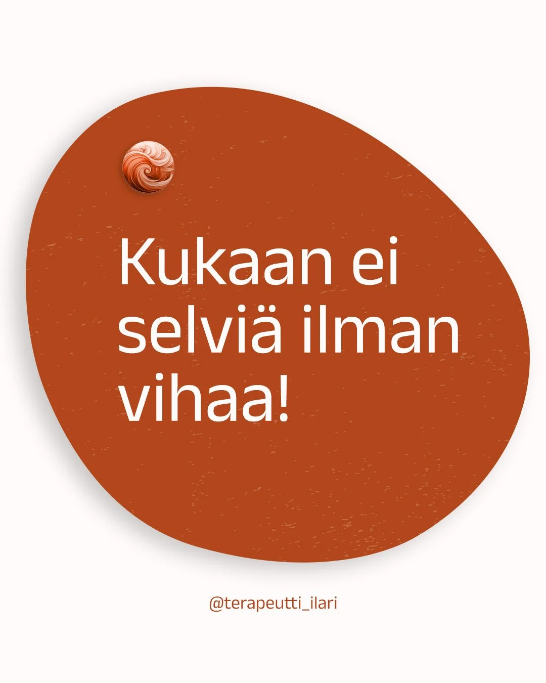Kukaan ei selvi&auml; ilman vihaa. Ja silti useimmat meist&auml; ovat oppineet piilottamaan sen. Mit&auml; tapahtuu, kun lopetat taistelun omaa sis&auml;ist&auml; voimaasi vastaan? Lue uusin artikkelini sivuilla. Linkki artikkeleihin biossa.

#terapi