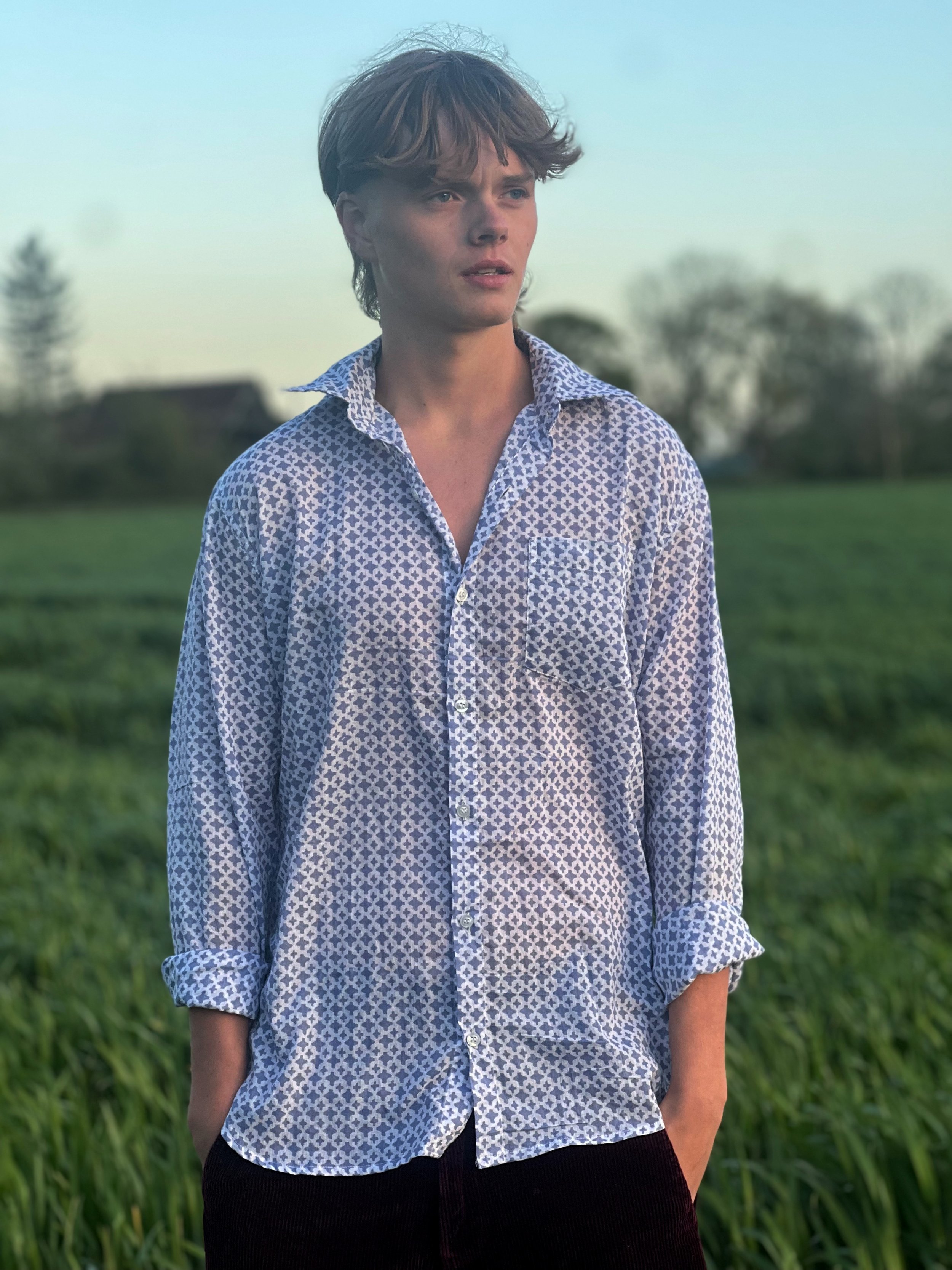 Relaxed Shirt Blue Spot