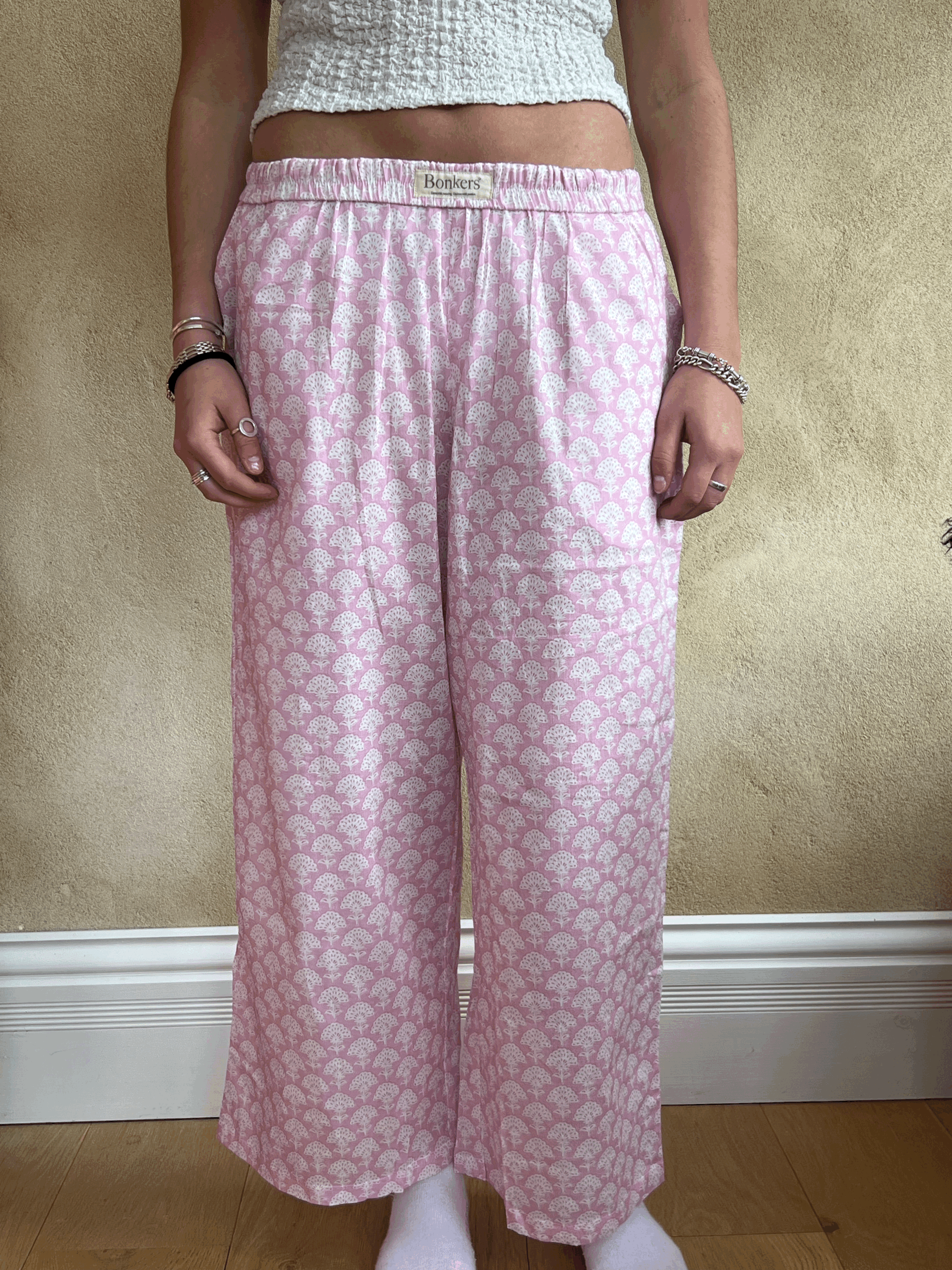 Pink Tree Beach & Bed Trouser