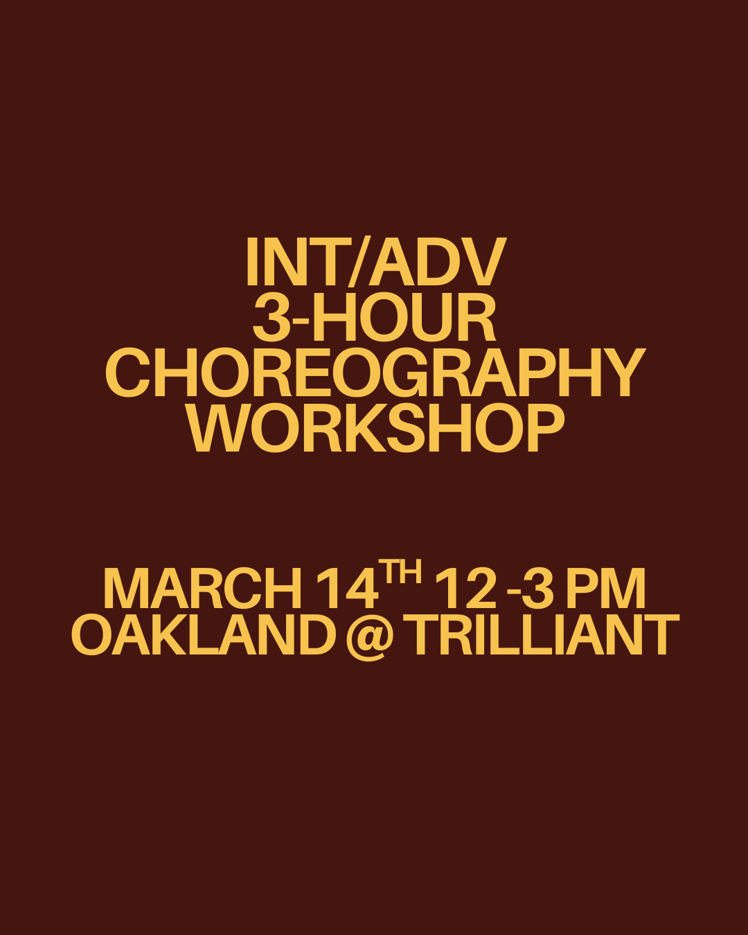 03.14 - Int/Adv 3-Hour Training Workshop