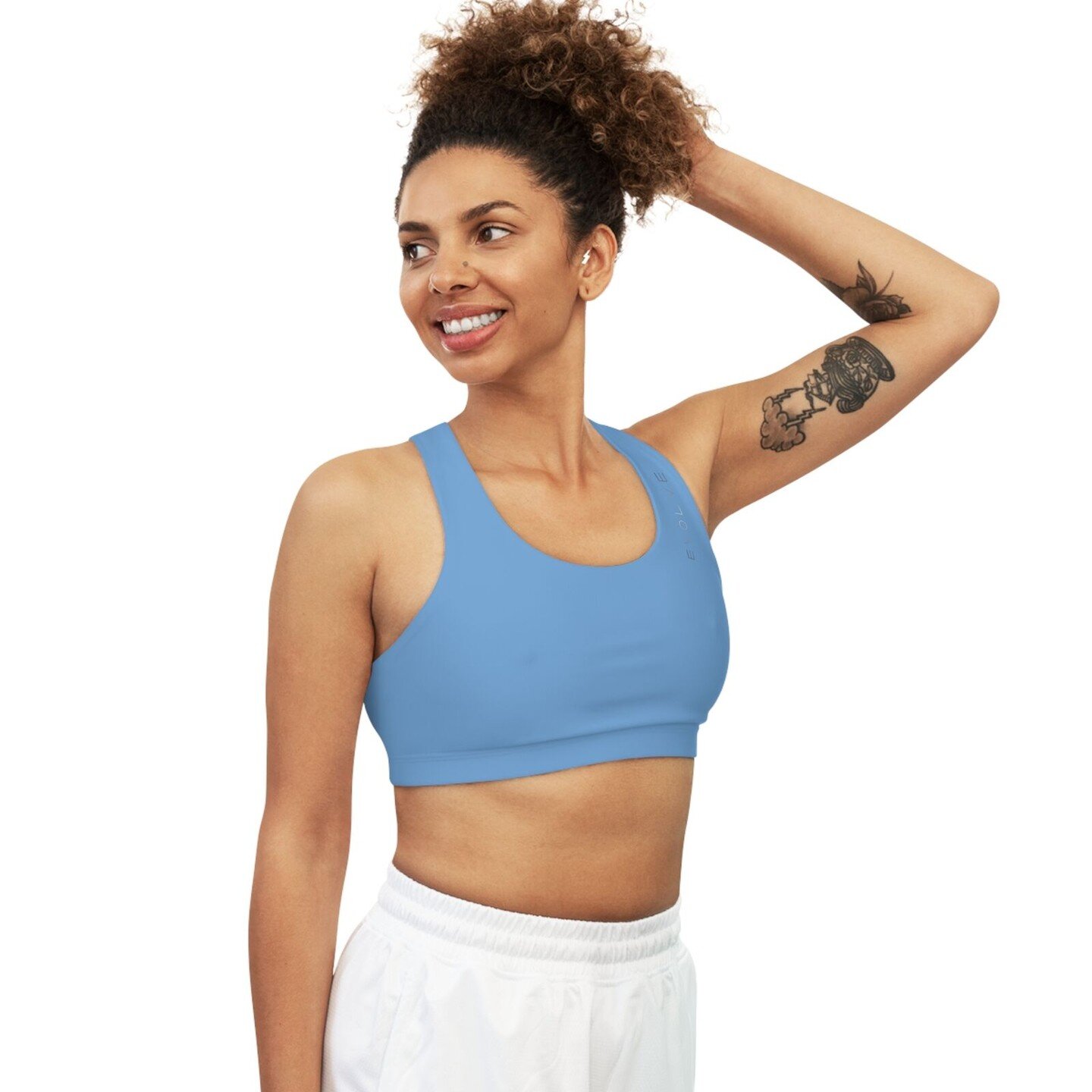 This sports bra is made to keep you stylishly comfy and well supported during peak performance. Made with 82% Microfiber Polyester and 18% Spandex, these bras strike the perfect balance between softness and stretchiness.

.: Soft to the touch
.: Runs